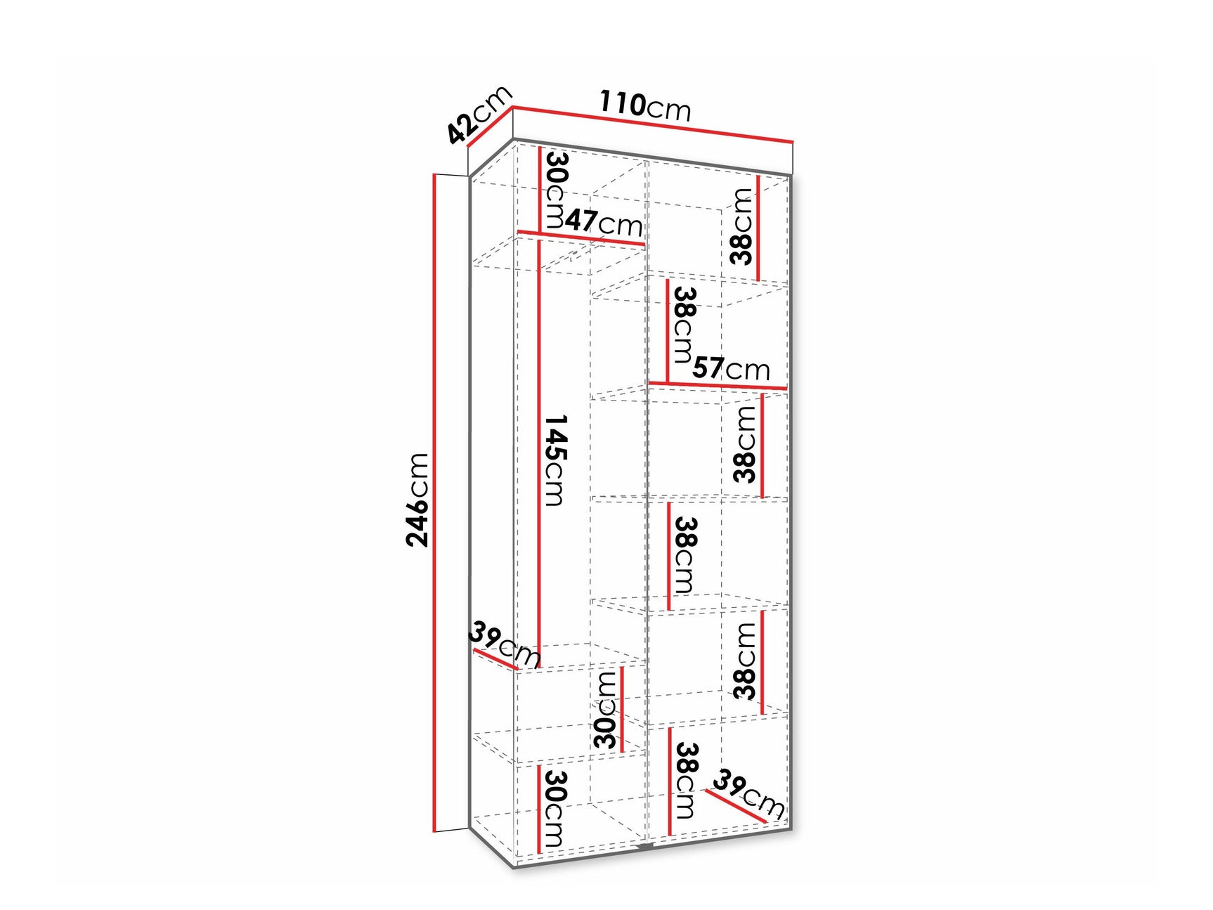 Garderobeskab Hartford 572
