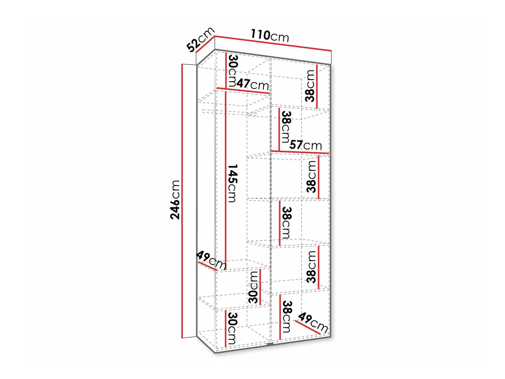 Garderobeskab Hartford 572