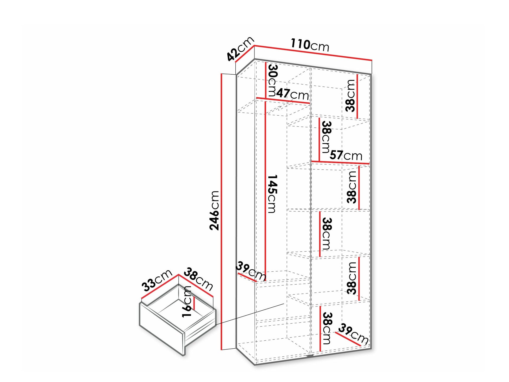 Garderobeskab Hartford 572
