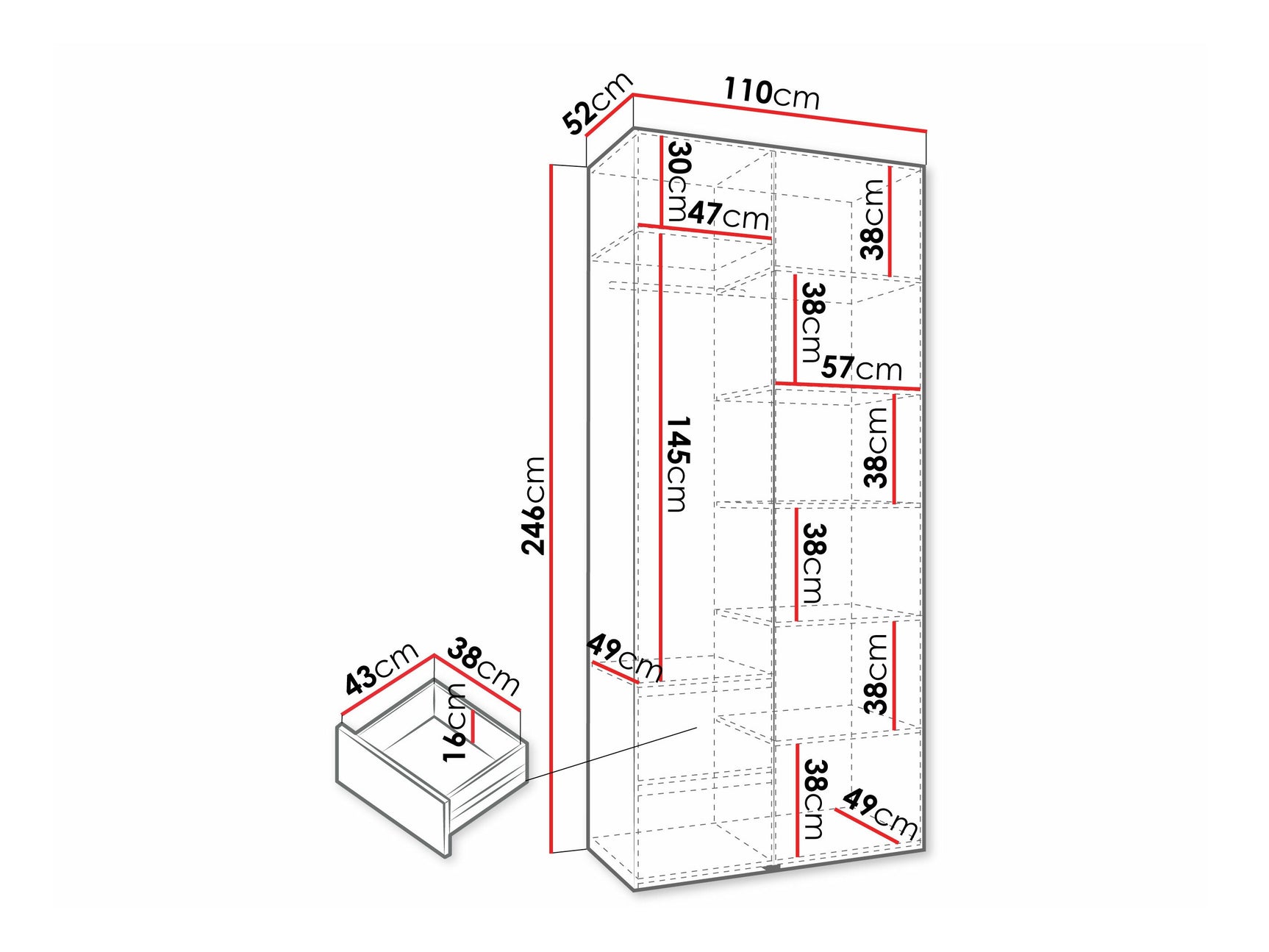 Garderobeskab Hartford 572