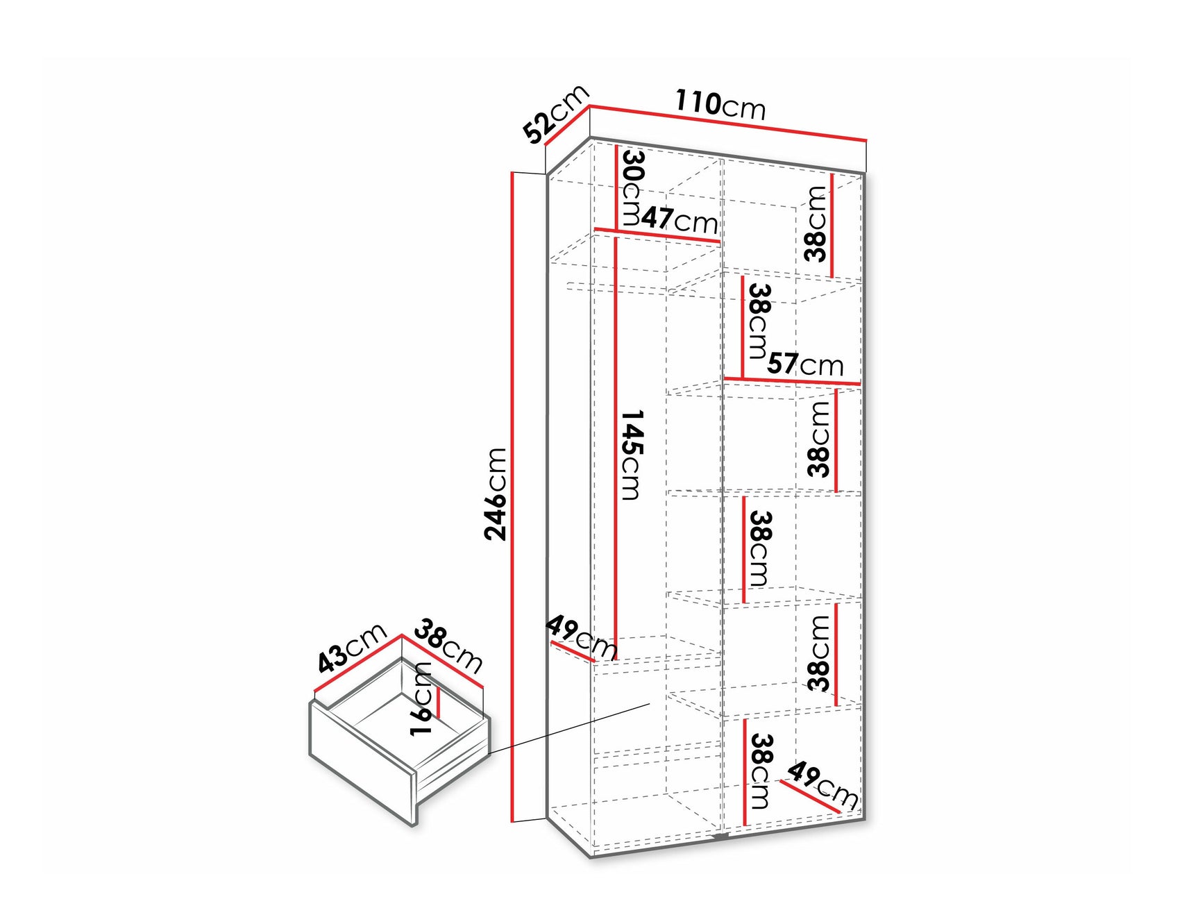 Garderobeskab Hartford 572