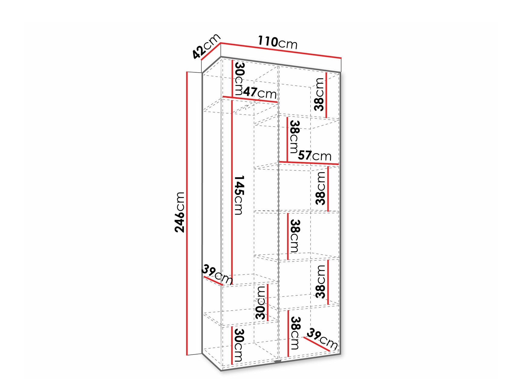 Garderobeskab Hartford 572