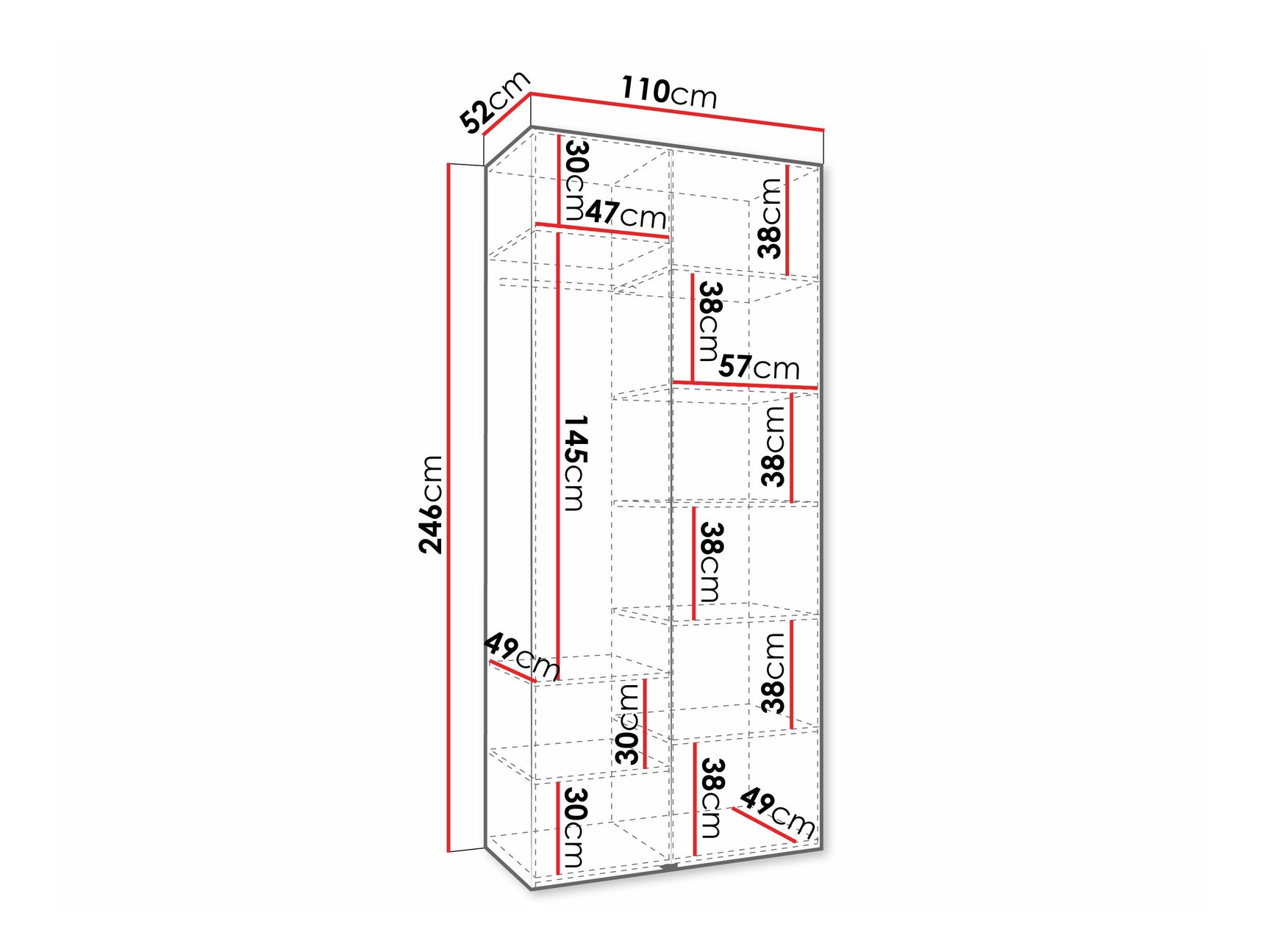 Garderobeskab Hartford 572