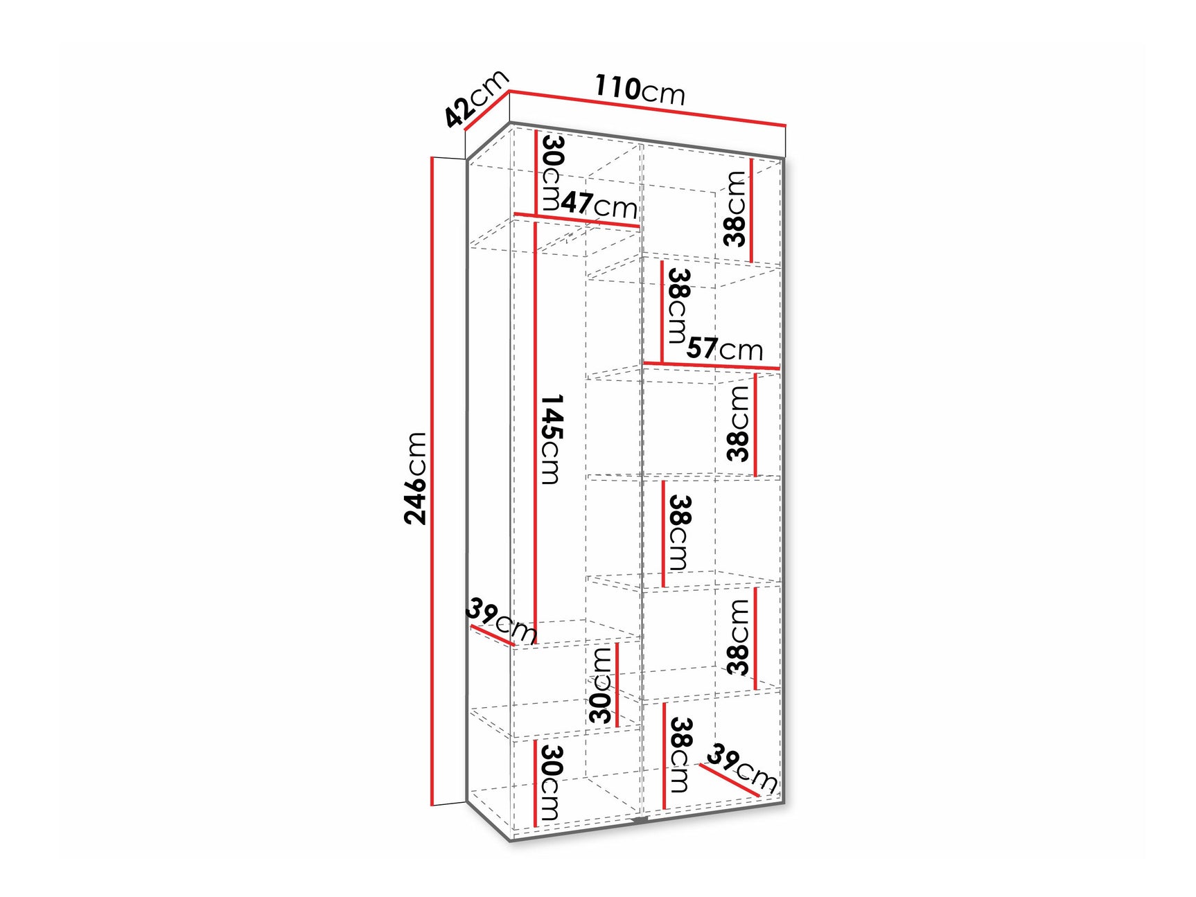 Garderobeskab Hartford 572