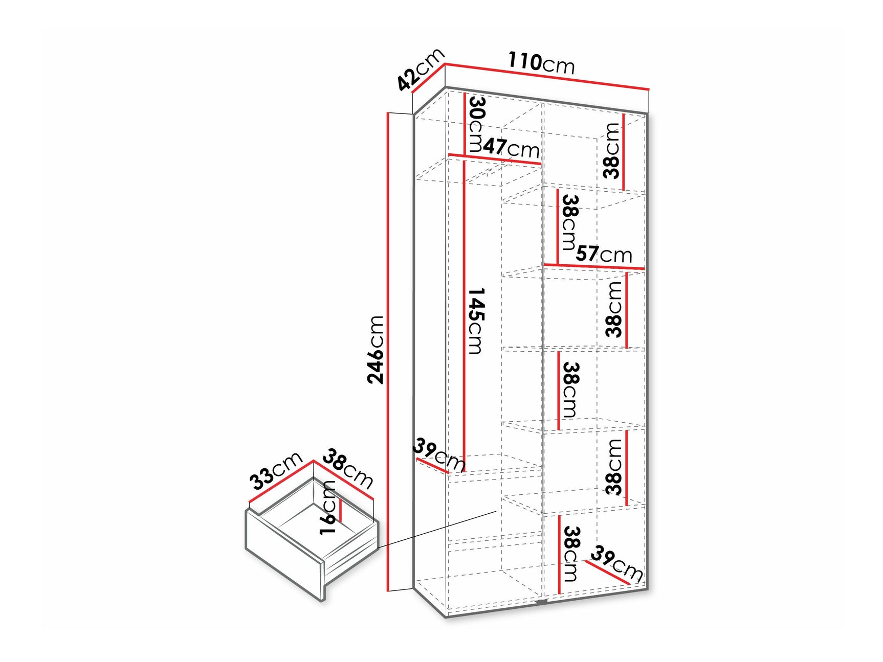 Garderobeskab Hartford 572