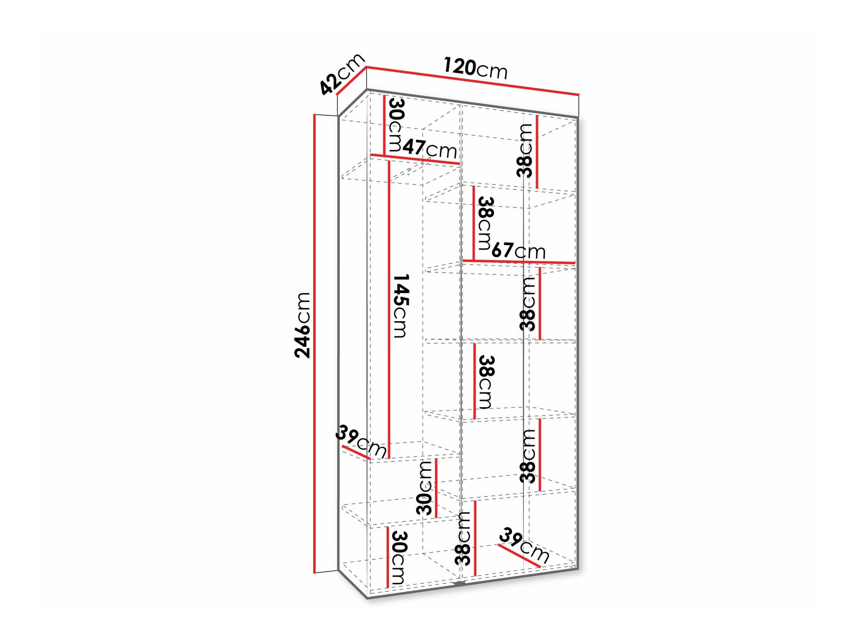 Garderobeskab Hartford 573