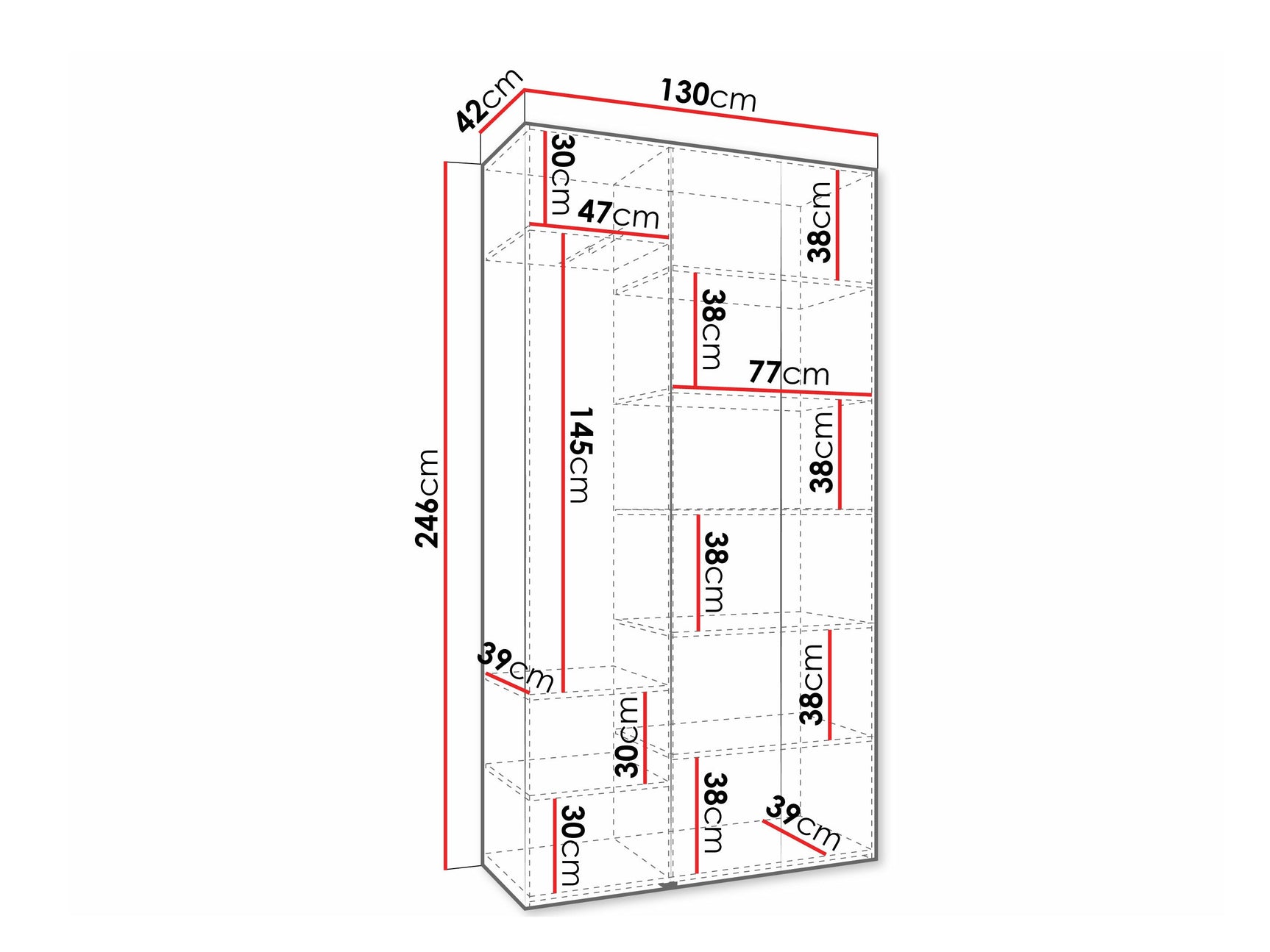 Garderobeskab Hartford 573