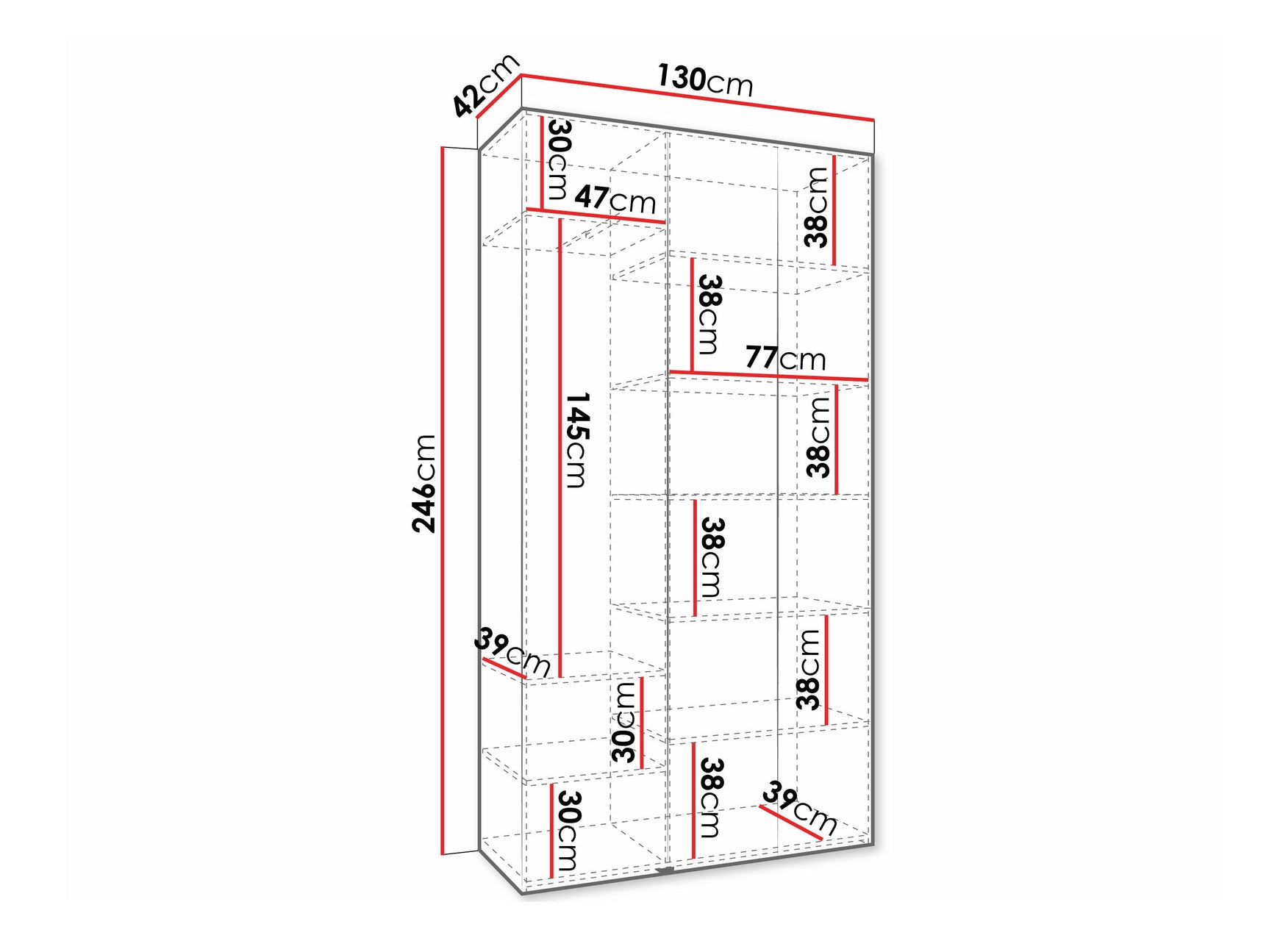 Garderobeskab Hartford 573