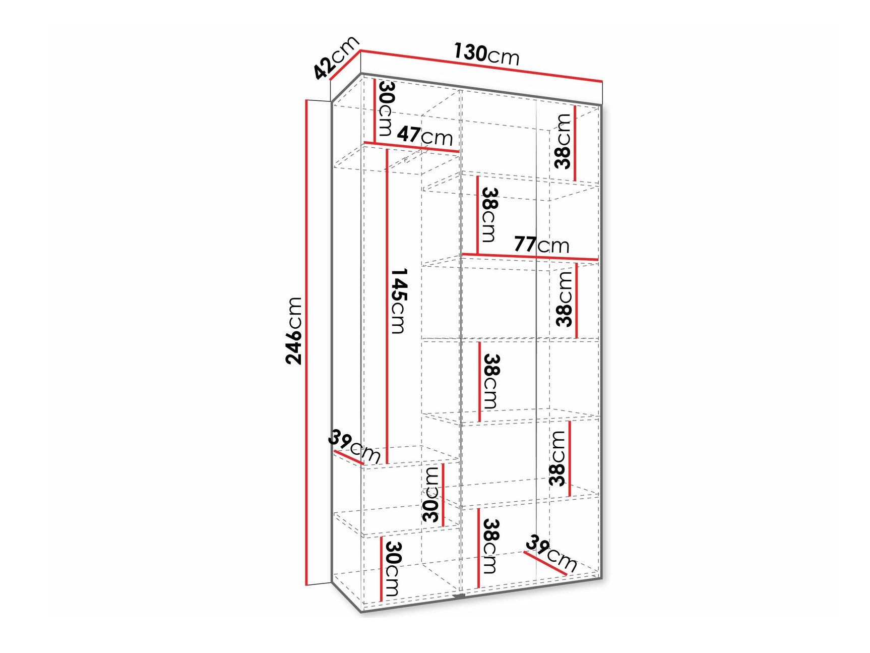 Garderobeskab Hartford 573