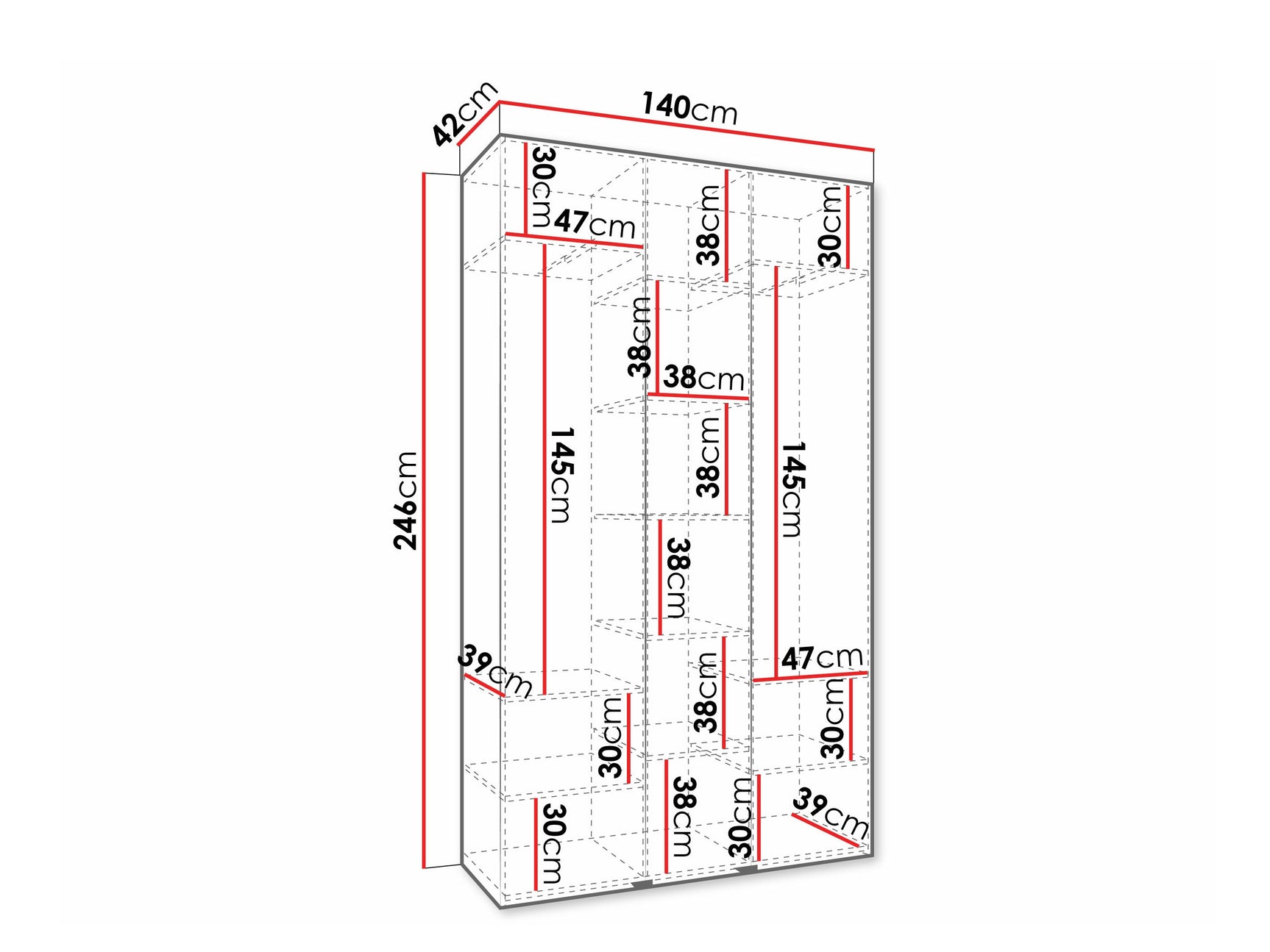 Garderobeskab Hartford 573