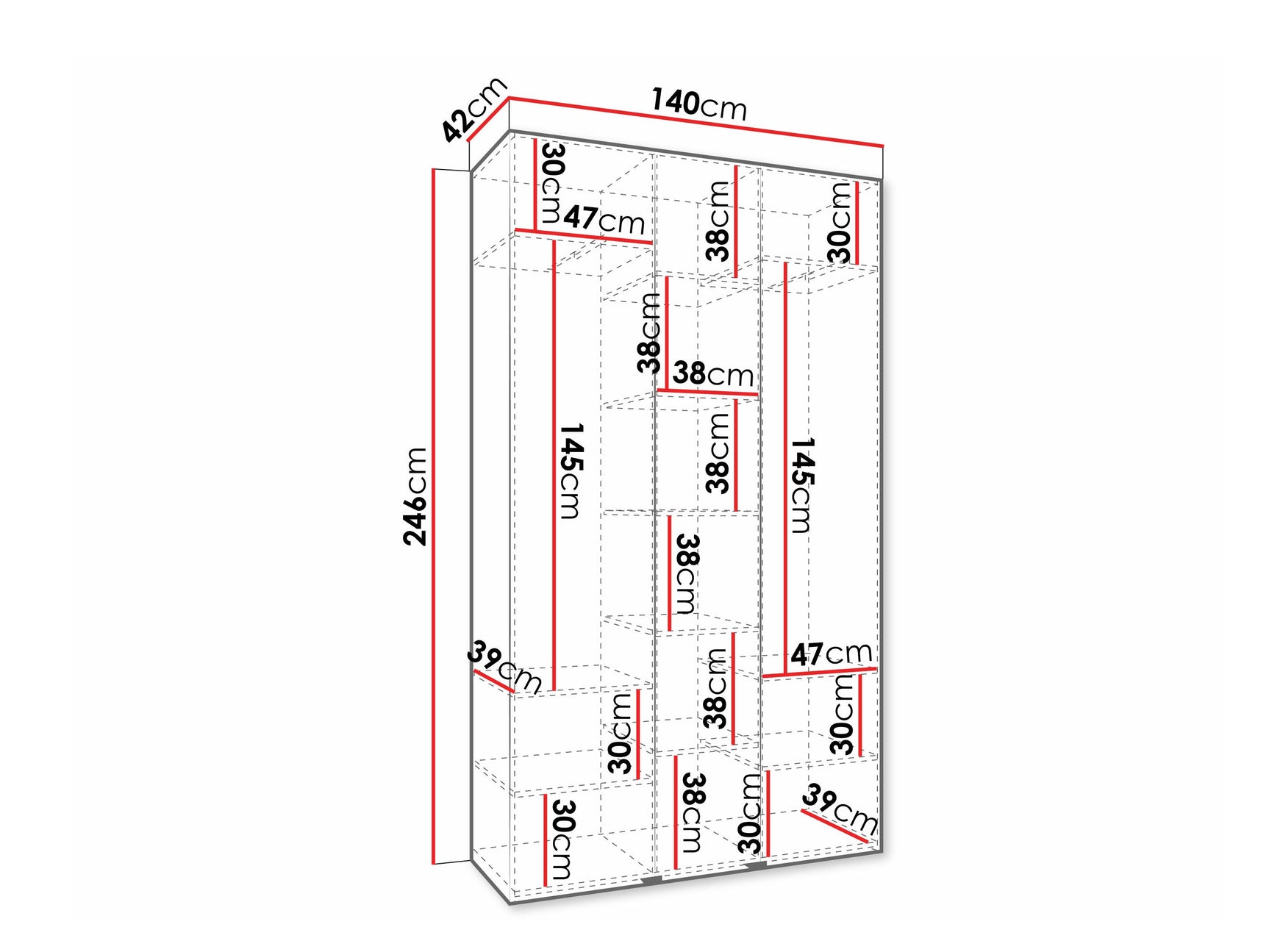 Garderobeskab Hartford 573