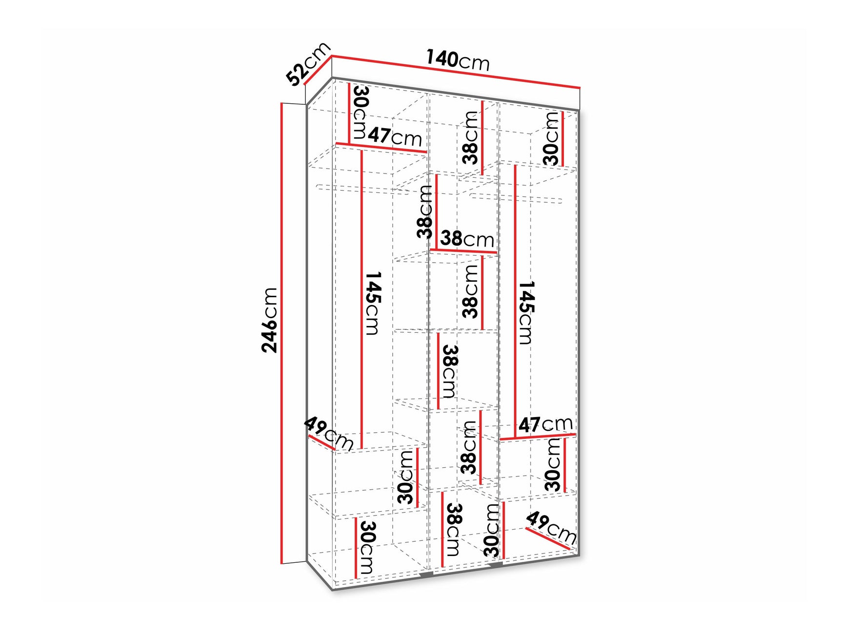 Garderobeskab Hartford 573