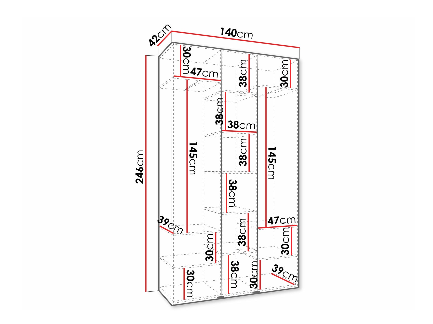 Garderobeskab Hartford 573