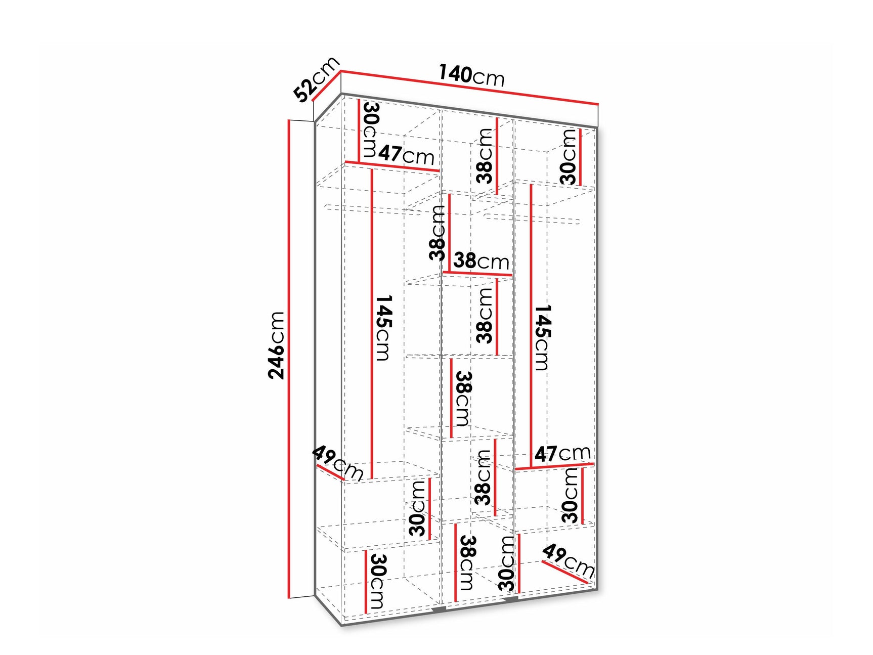 Garderobeskab Hartford 573