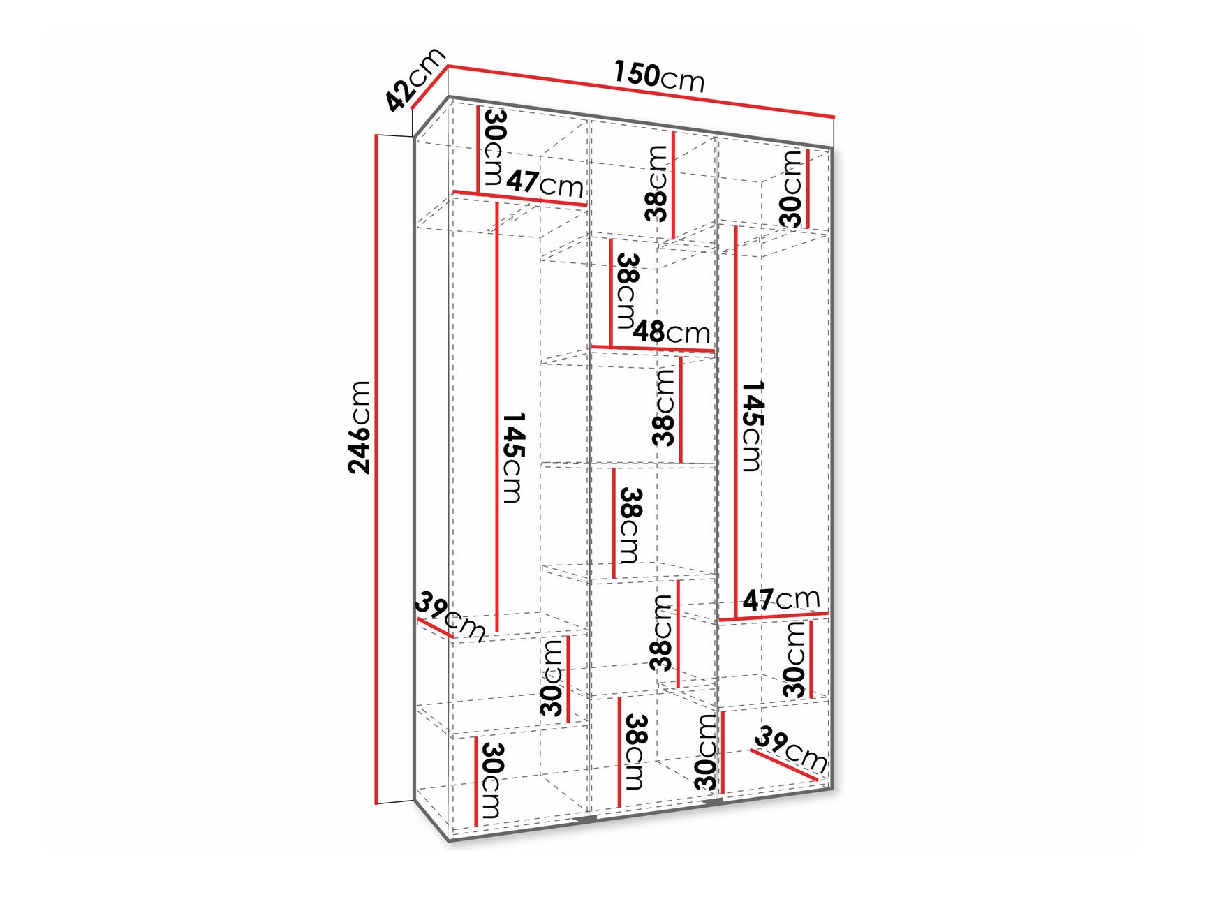Garderobeskab Hartford 573