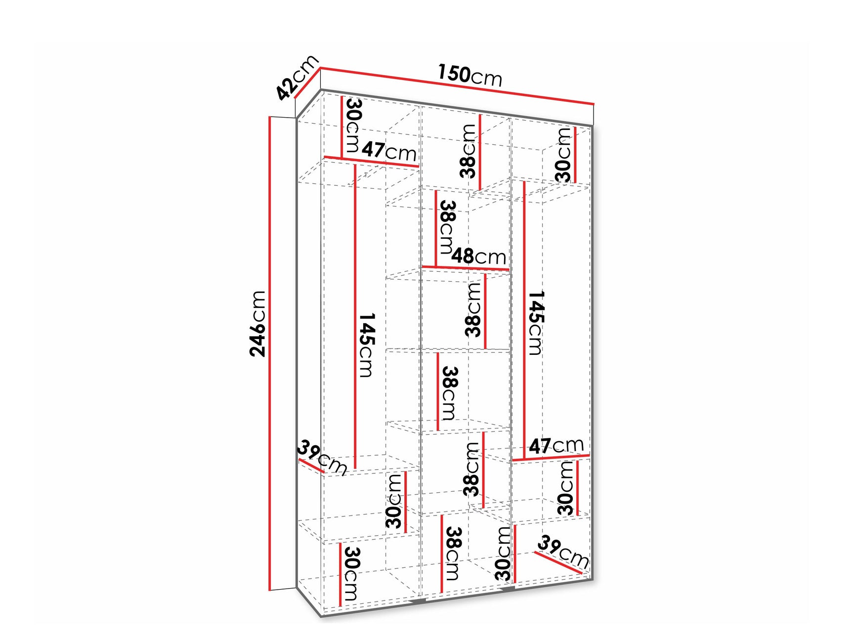 Garderobeskab Hartford 573