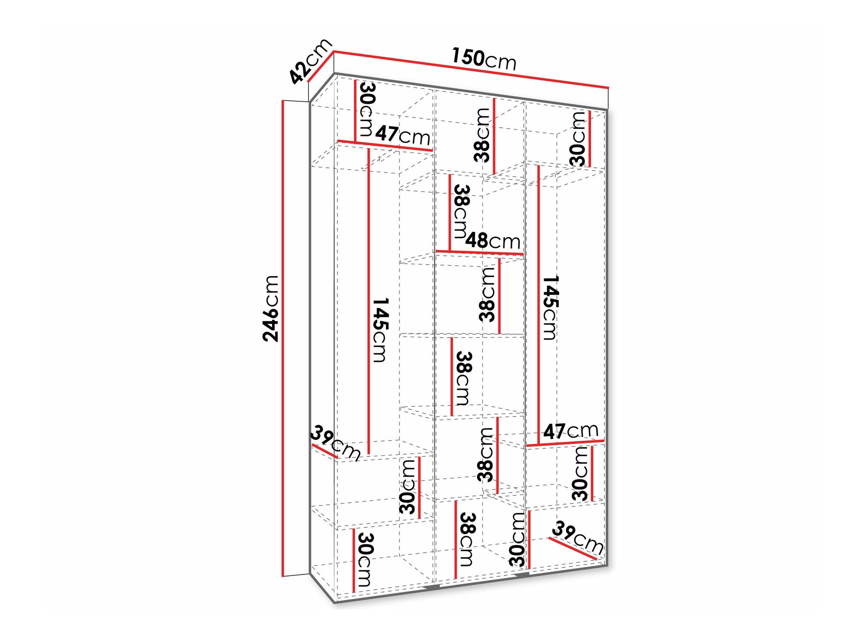Garderobeskab Hartford 573