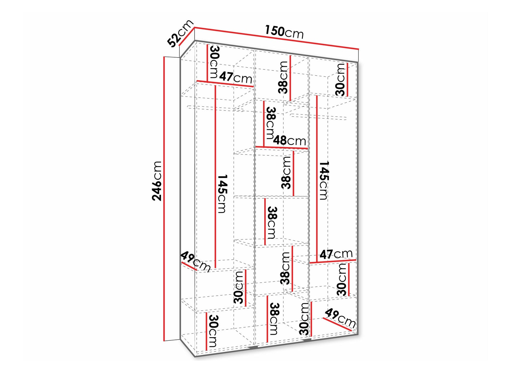 Garderobeskab Hartford 573