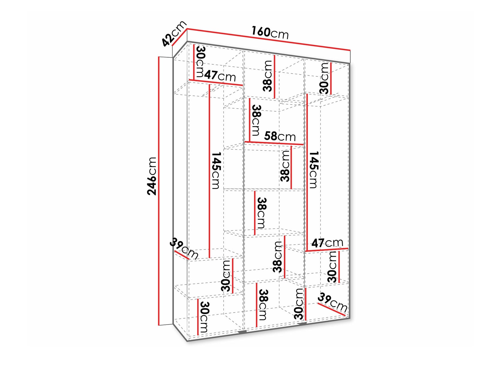 Garderobeskab Hartford 573