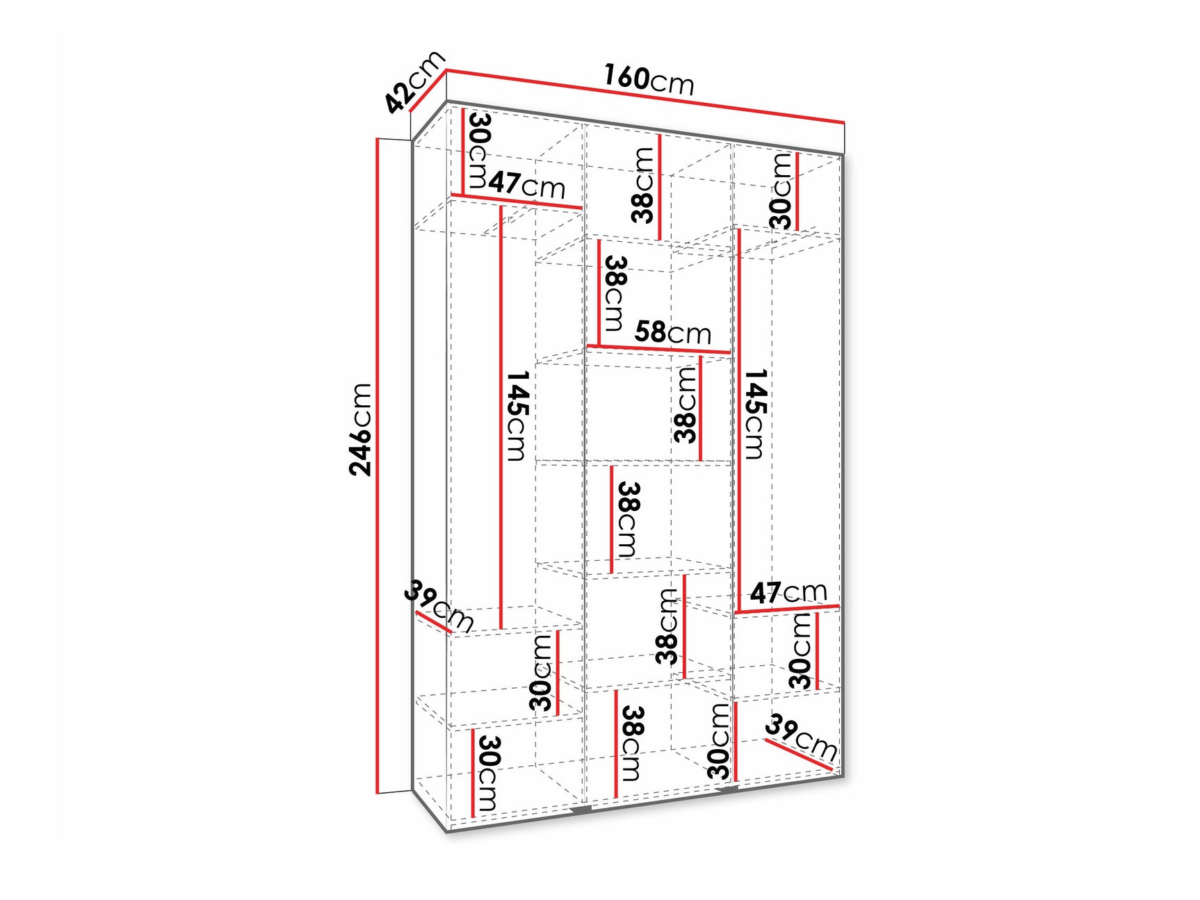 Garderobeskab Hartford 573