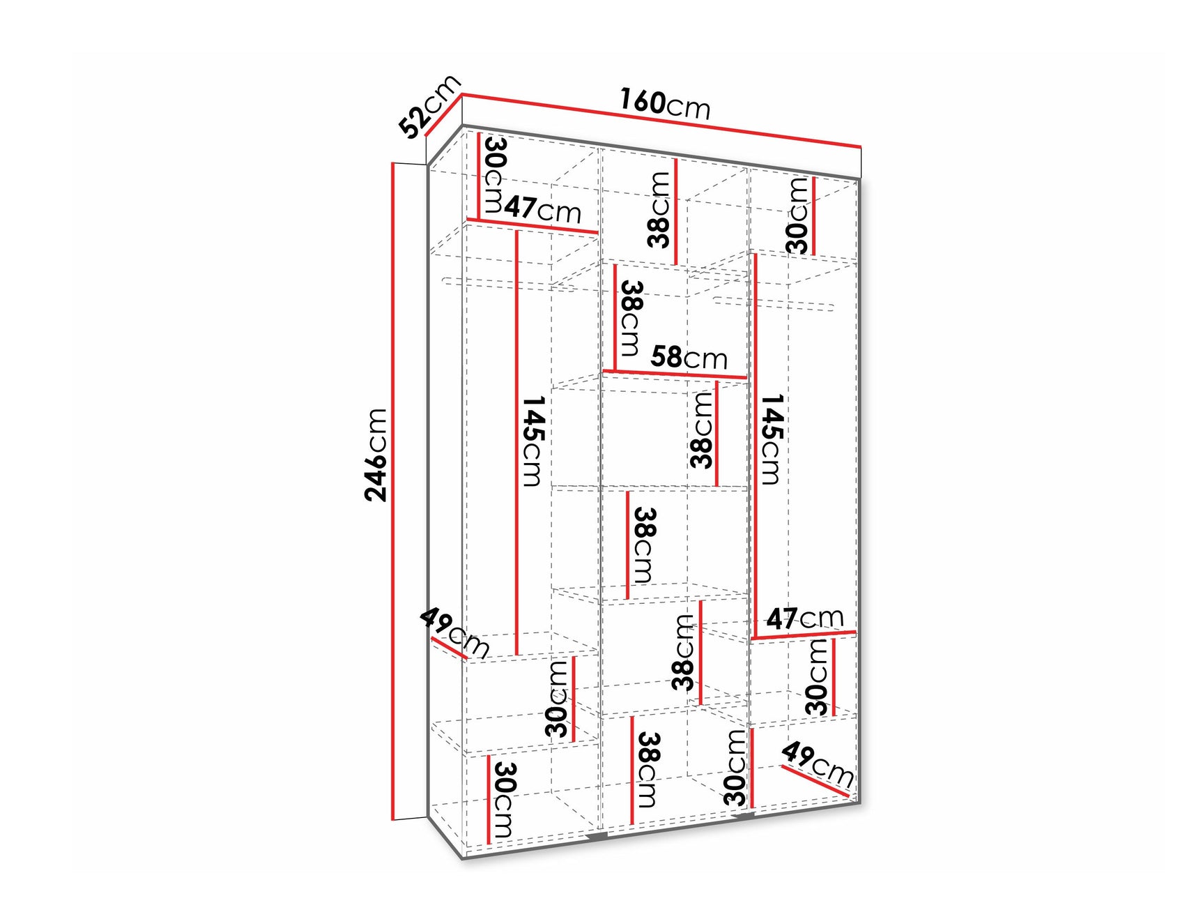 Garderobeskab Hartford 573