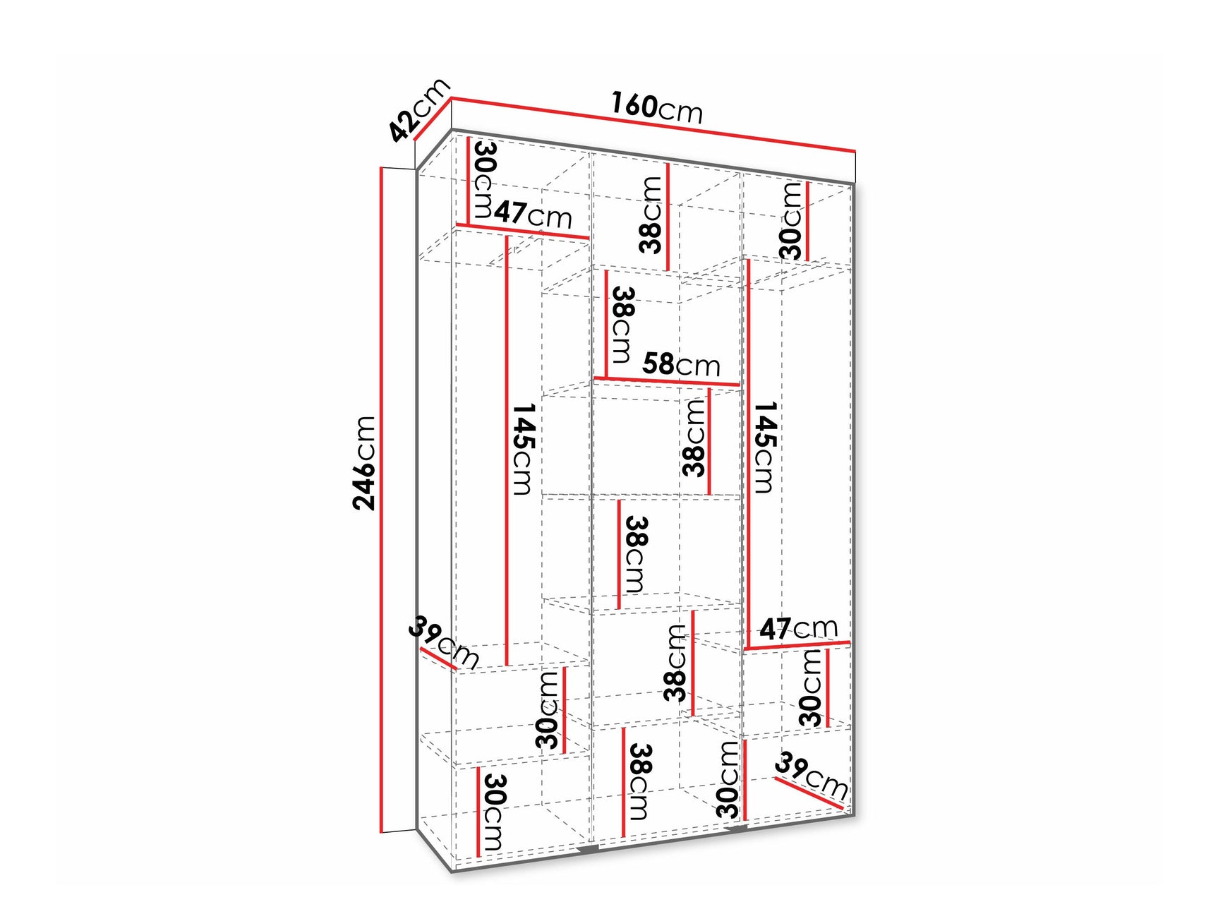 Garderobeskab Hartford 573