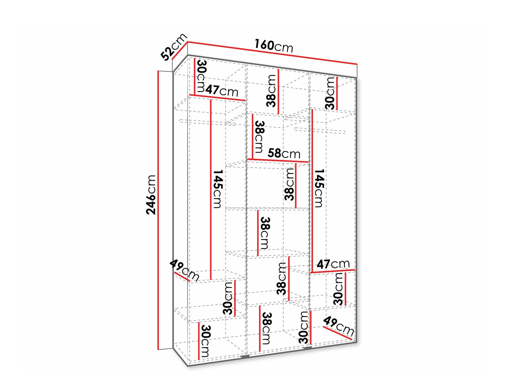 Garderobeskab Hartford 573