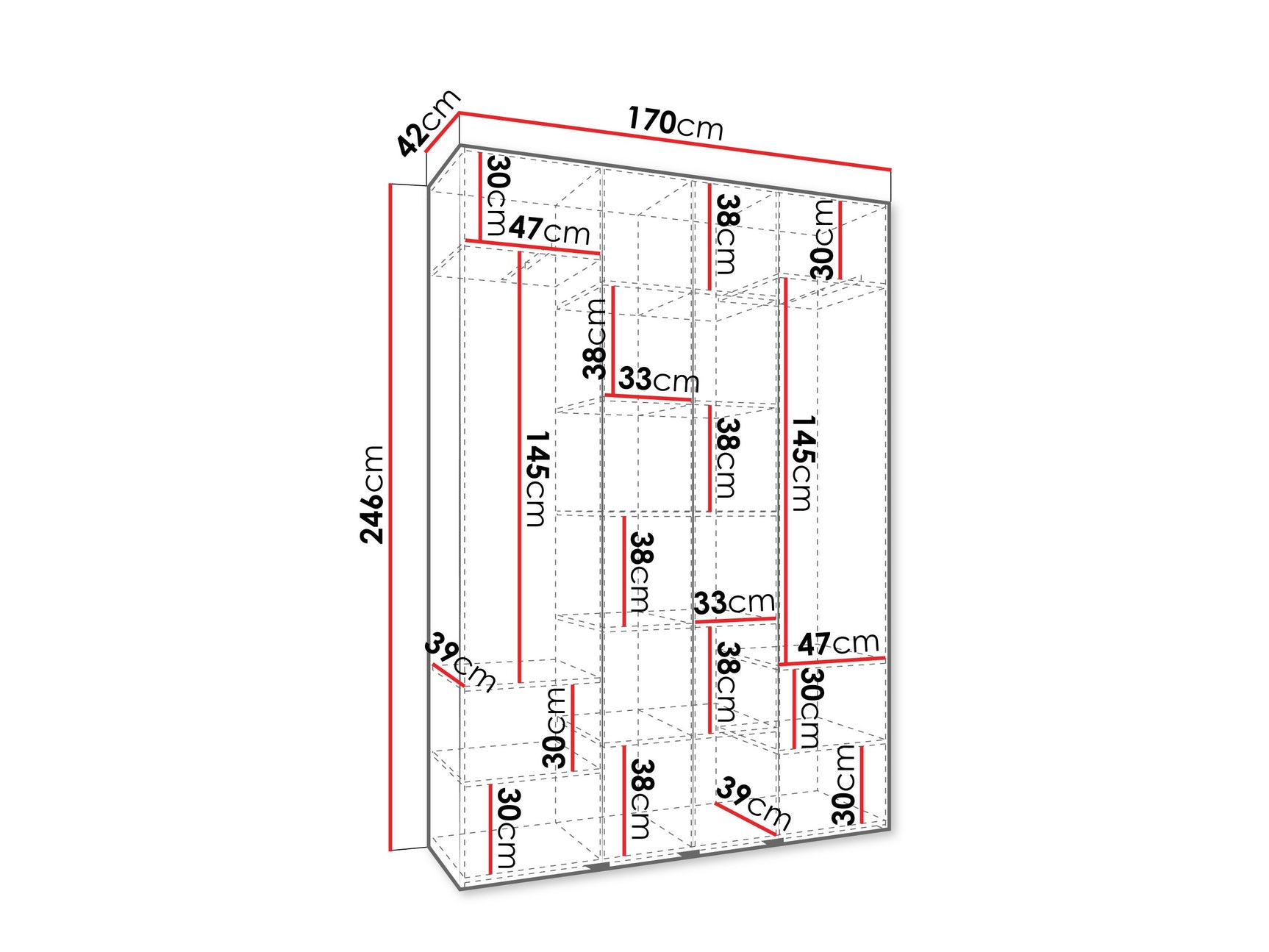 Garderobeskab Hartford 574