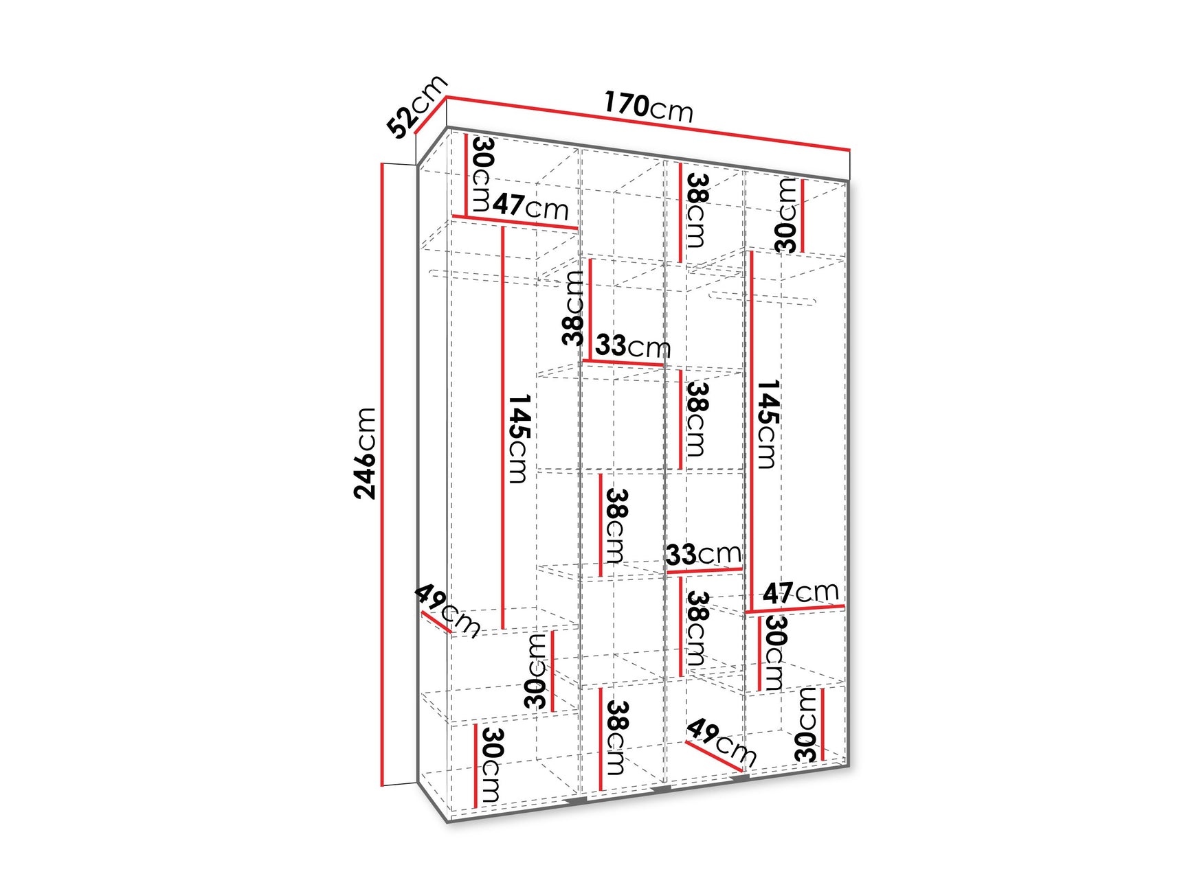 Garderobeskab Hartford 574