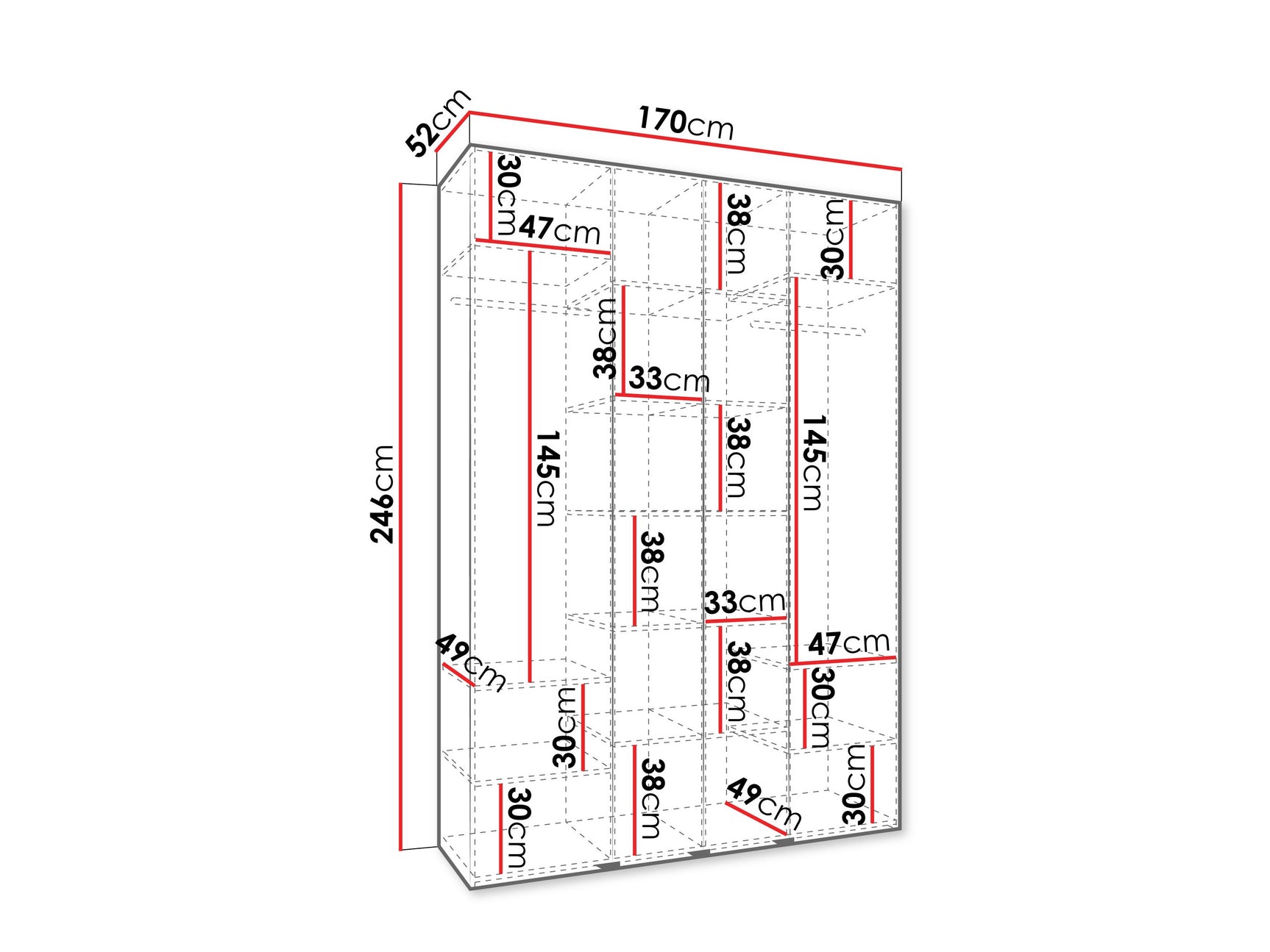 Garderobeskab Hartford 574