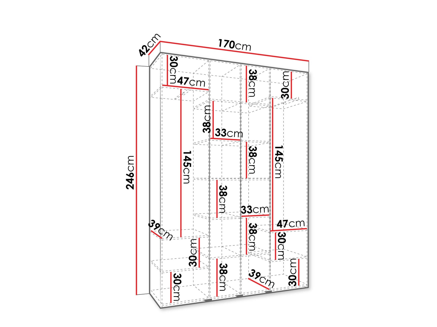 Garderobeskab Hartford 574