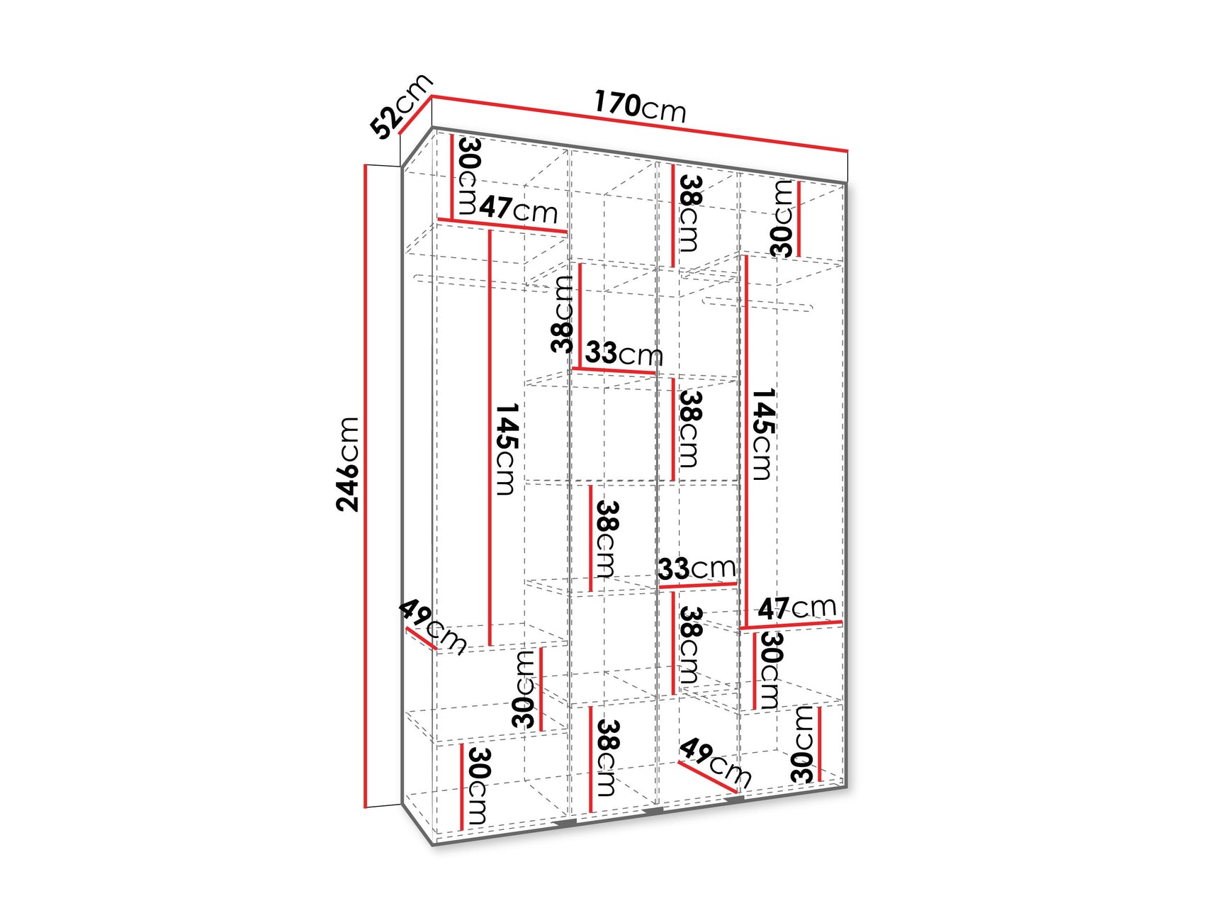 Garderobeskab Hartford 574