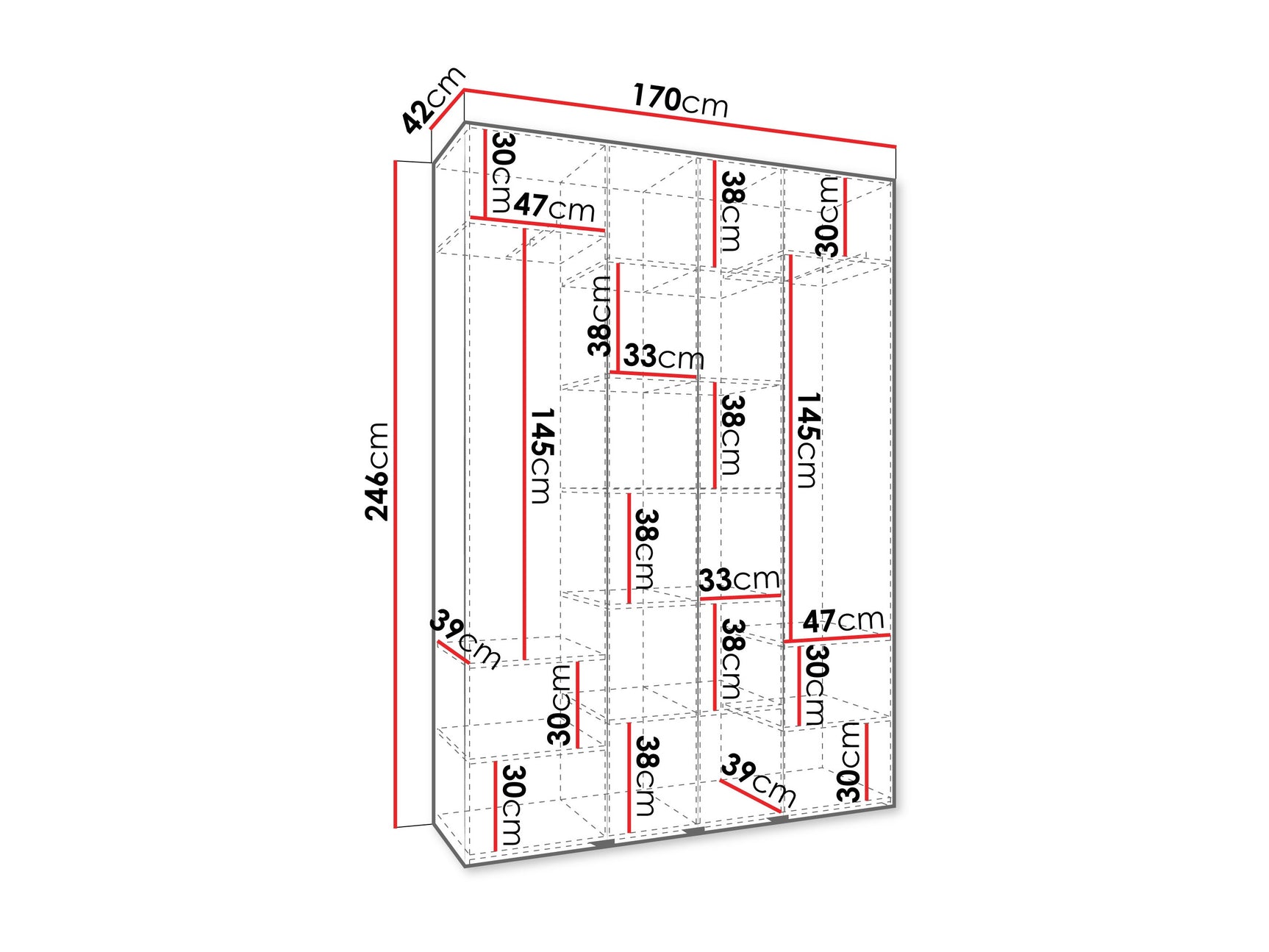 Garderobeskab Hartford 574