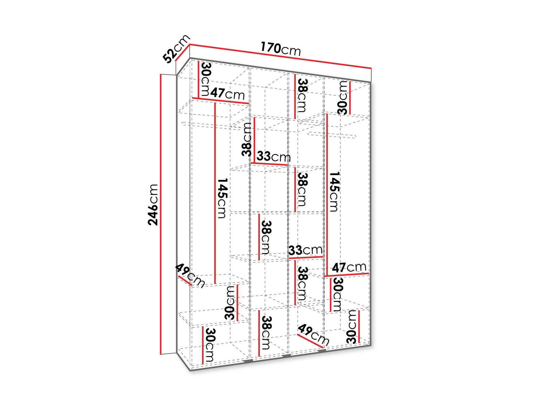 Garderobeskab Hartford 574