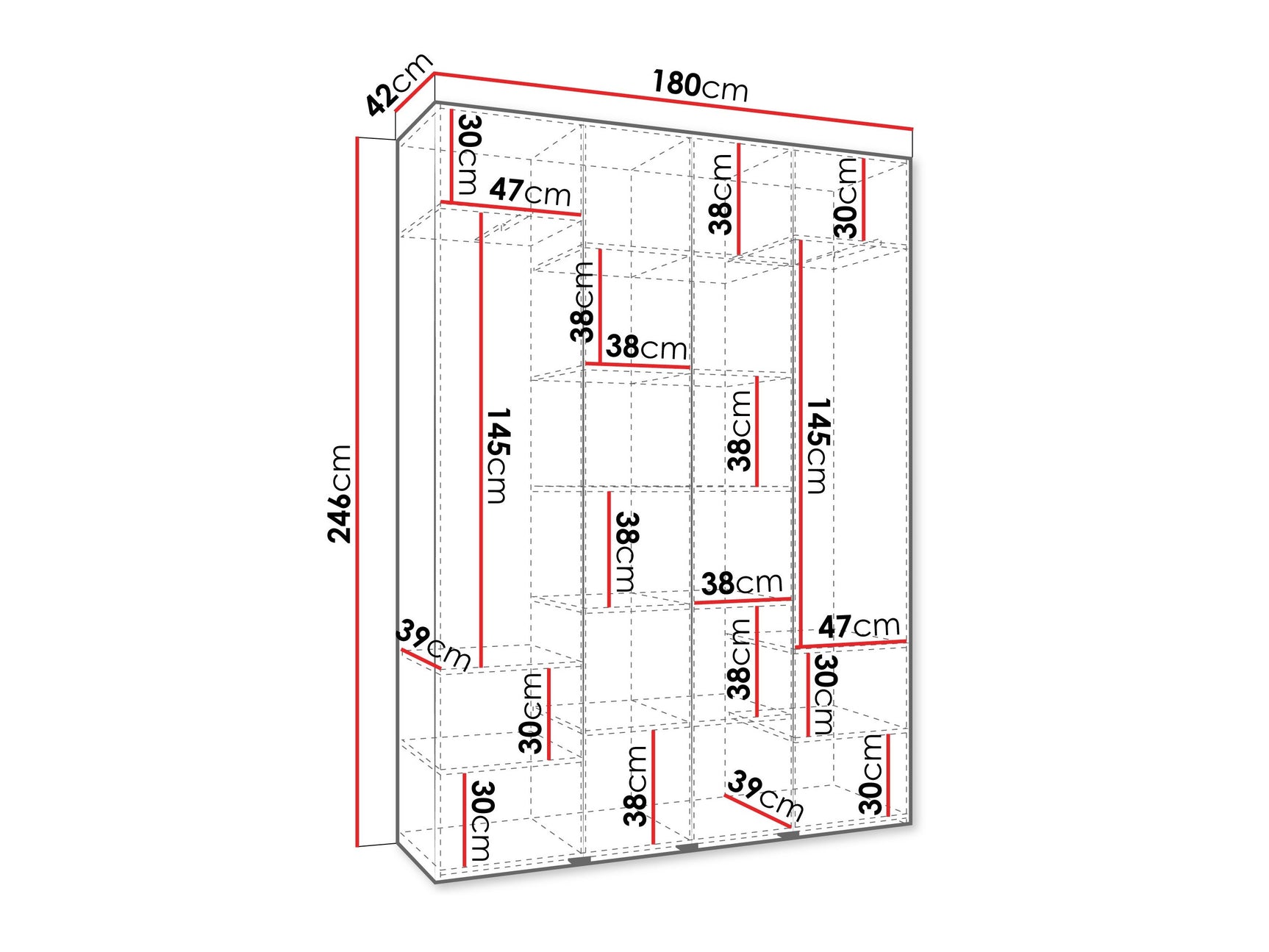 Garderobeskab Hartford 574
