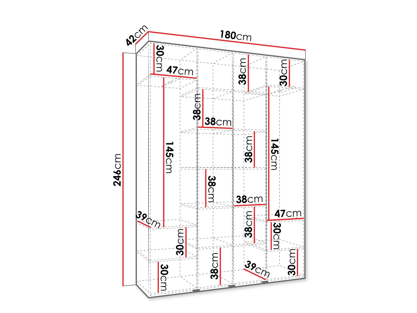 Garderobeskab Hartford 574