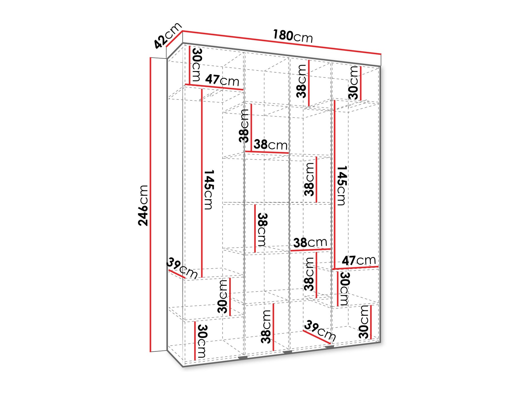 Garderobeskab Hartford 574