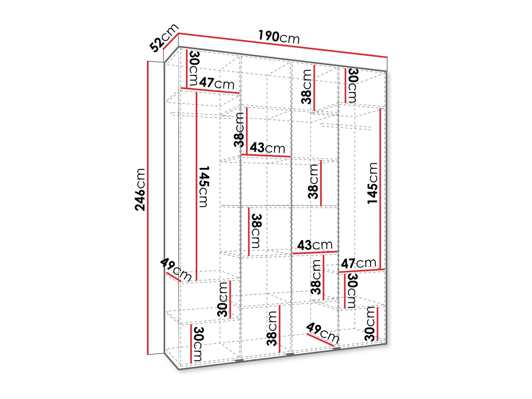 Garderobeskab Hartford 574