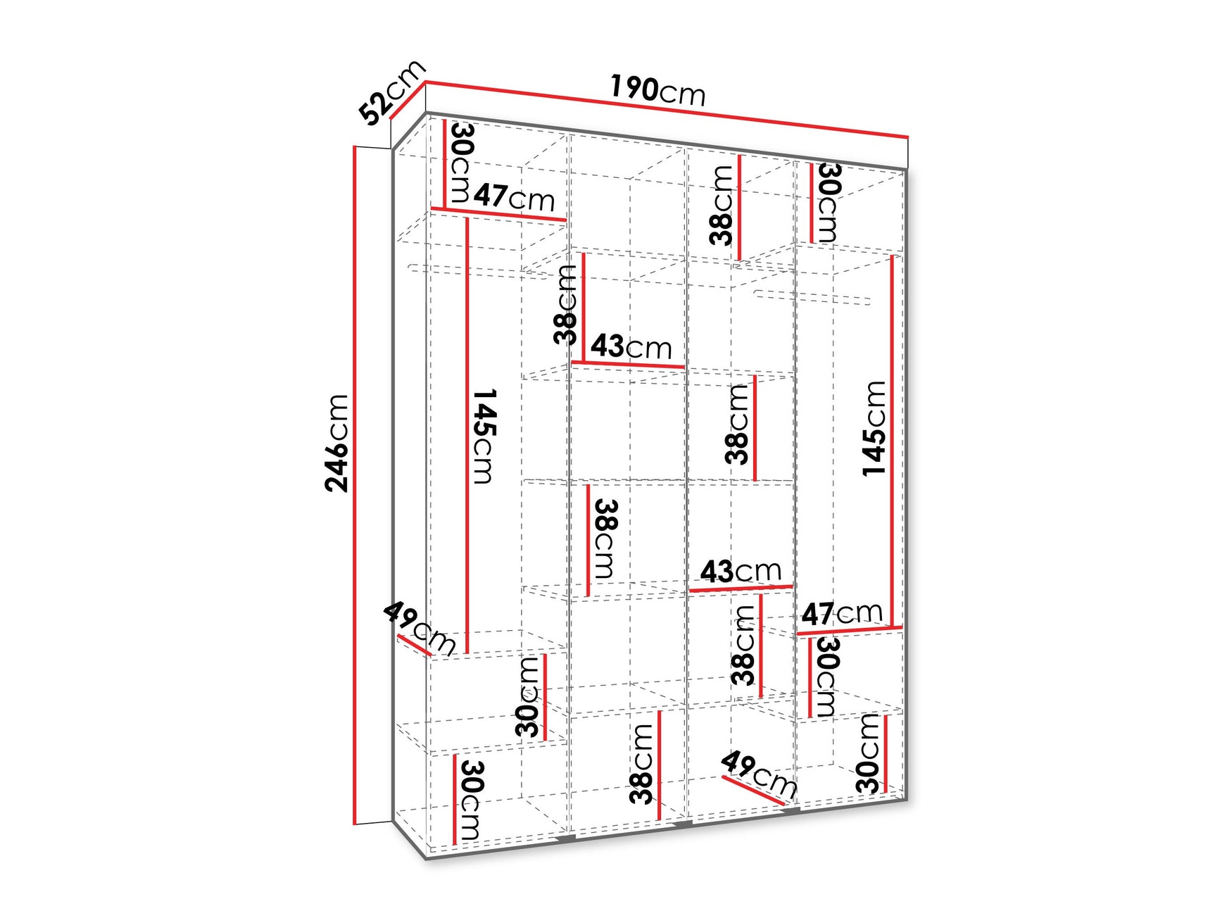 Garderobeskab Hartford 574