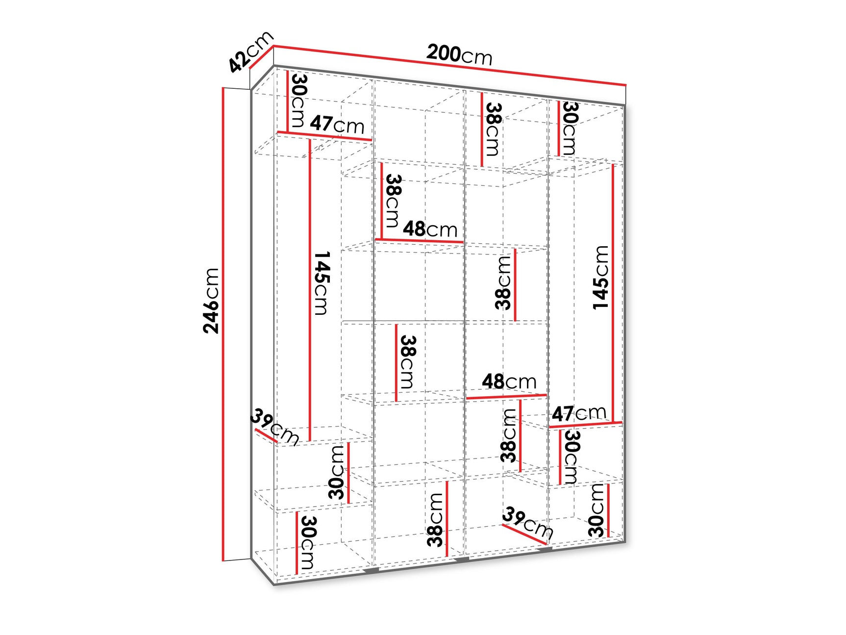 Garderobeskab Hartford 574