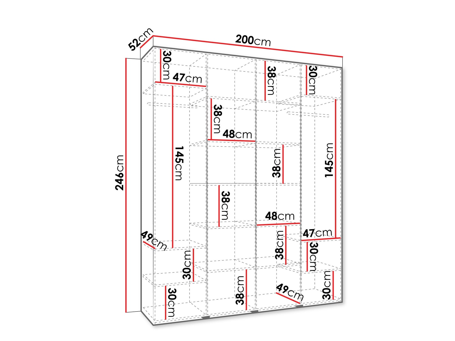 Garderobeskab Hartford 574