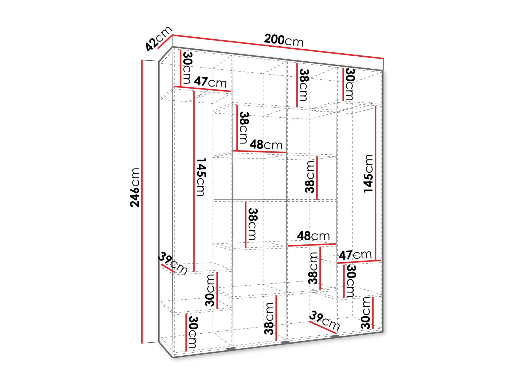 Garderobeskab Hartford 574