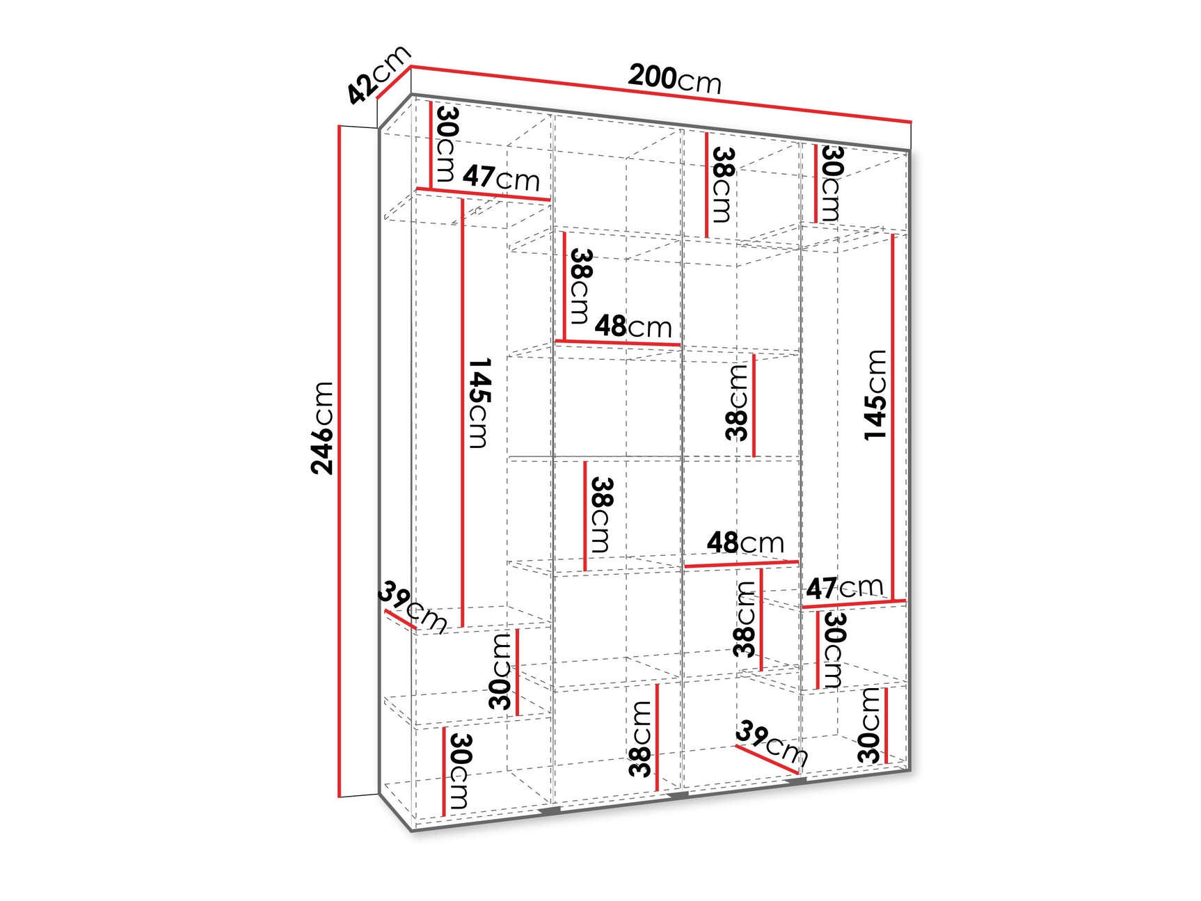 Garderobeskab Hartford 574