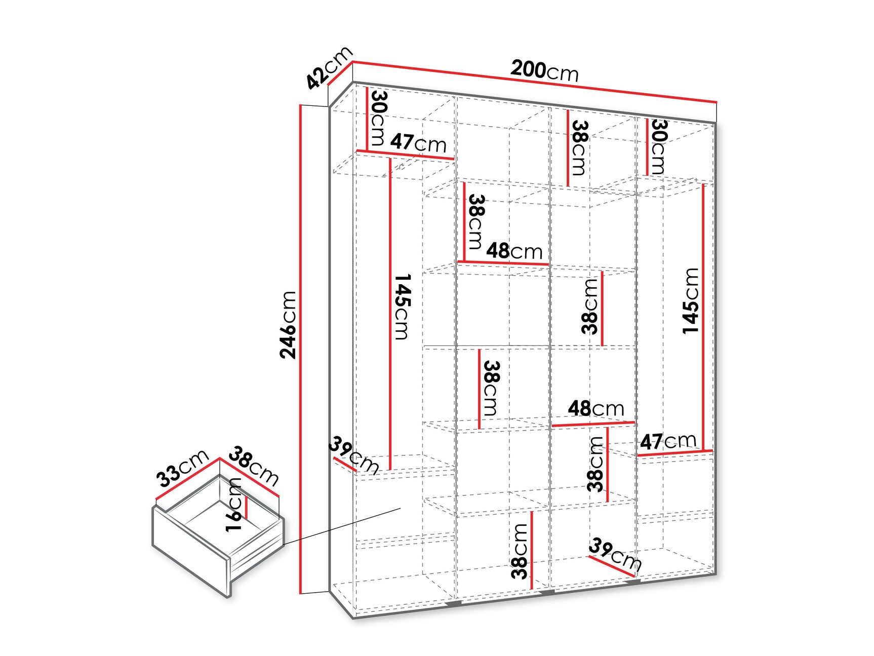 Garderobeskab Hartford 570