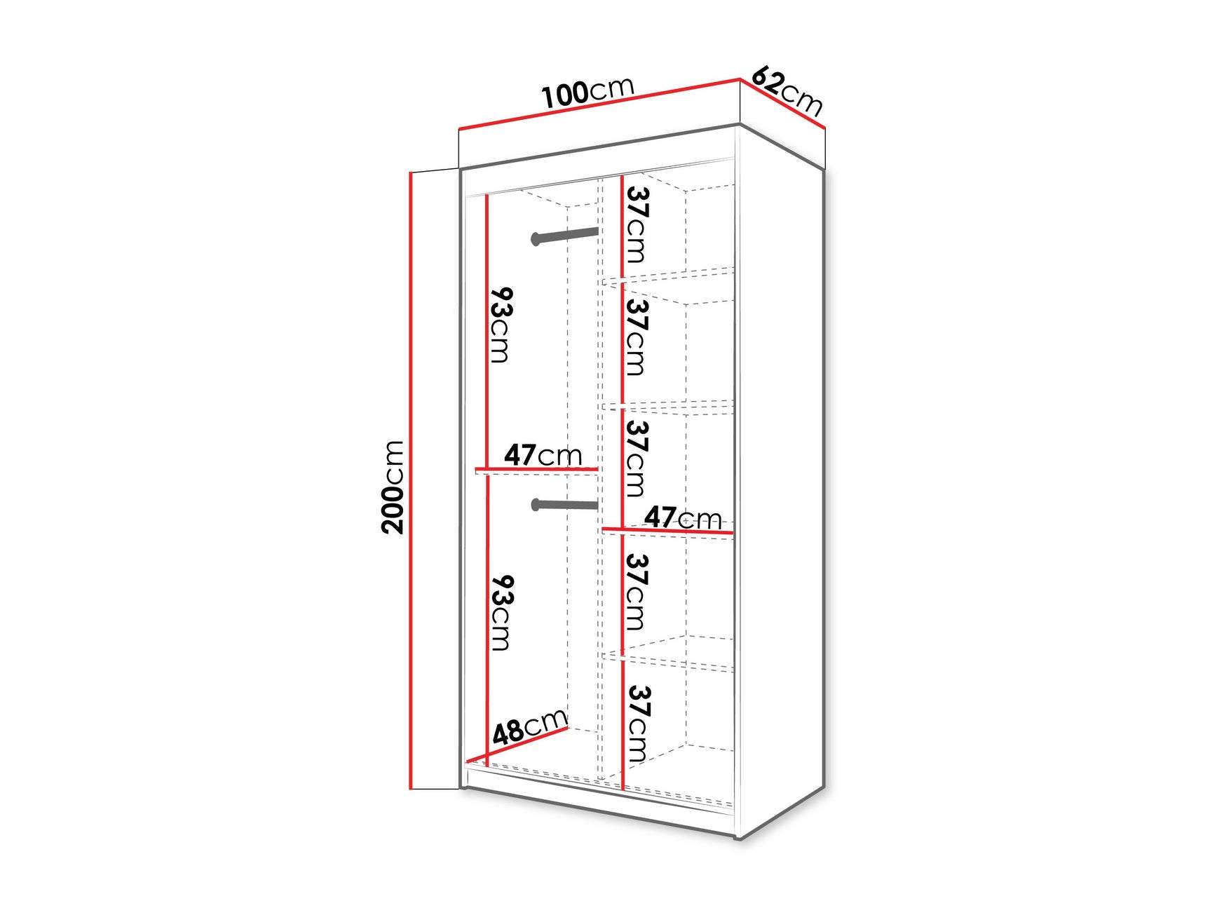 Garderobeskab Hartford 575