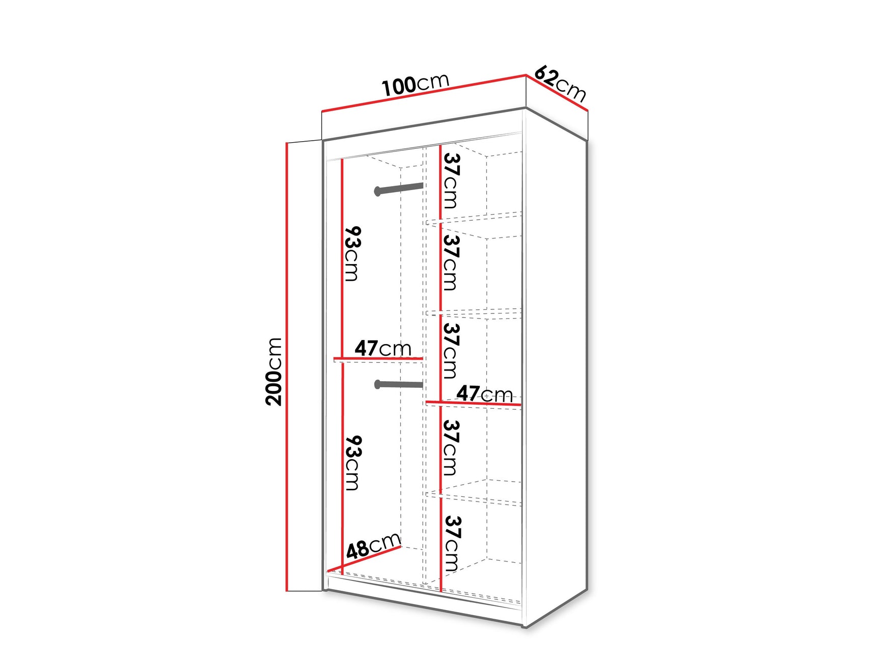 Garderobeskab Hartford 575