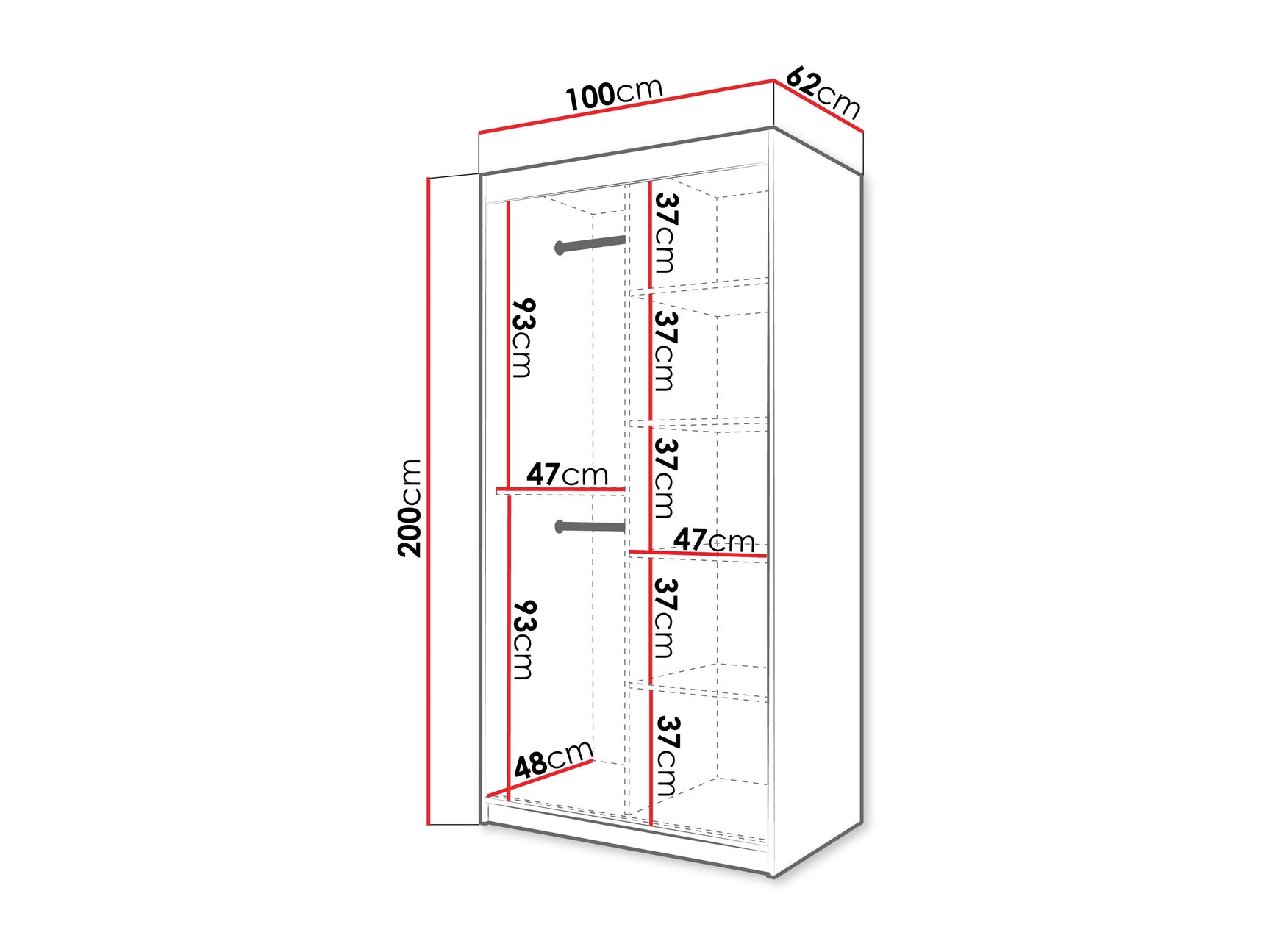 Garderobeskab Hartford 575
