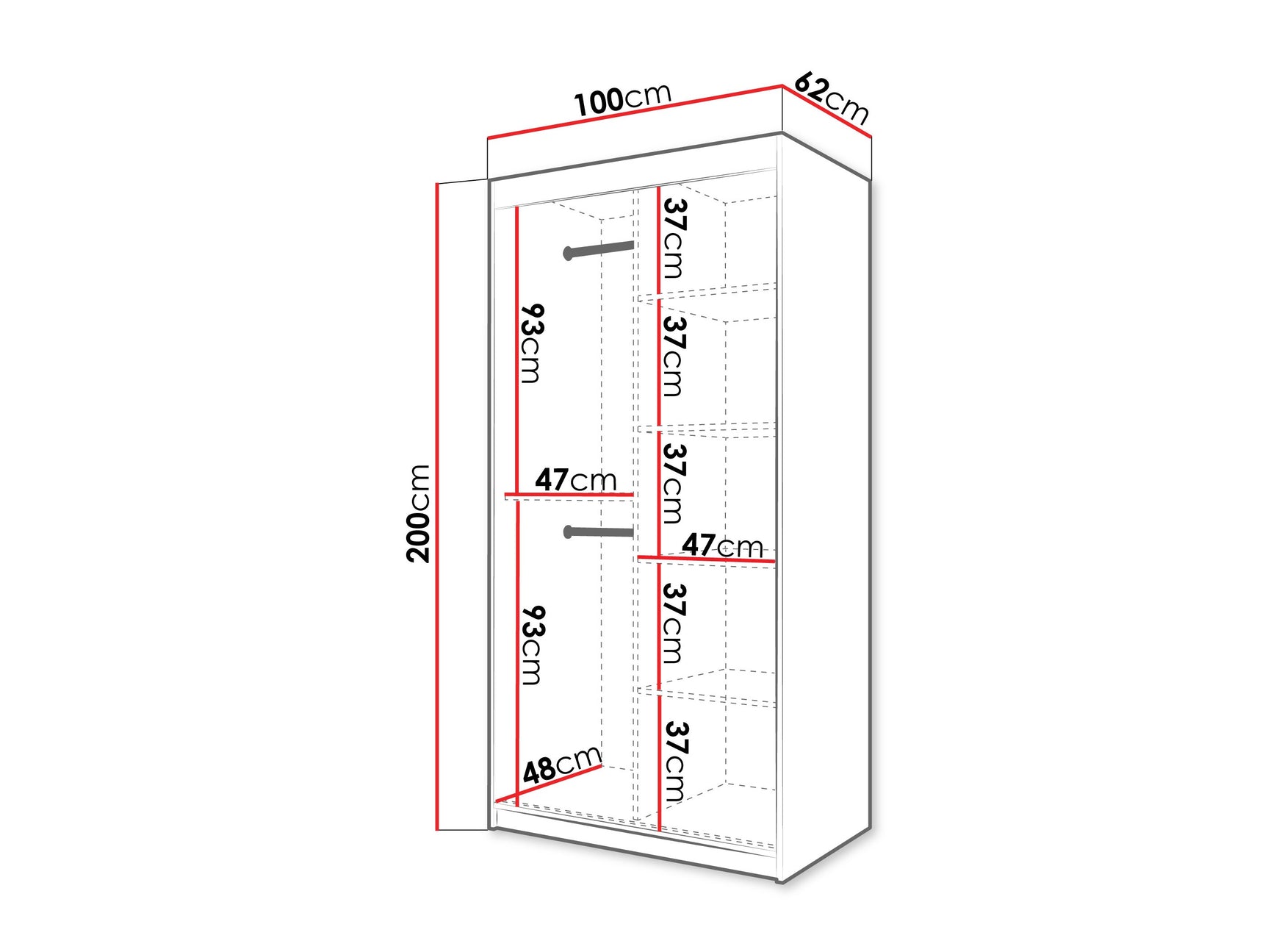 Garderobeskab Hartford 576
