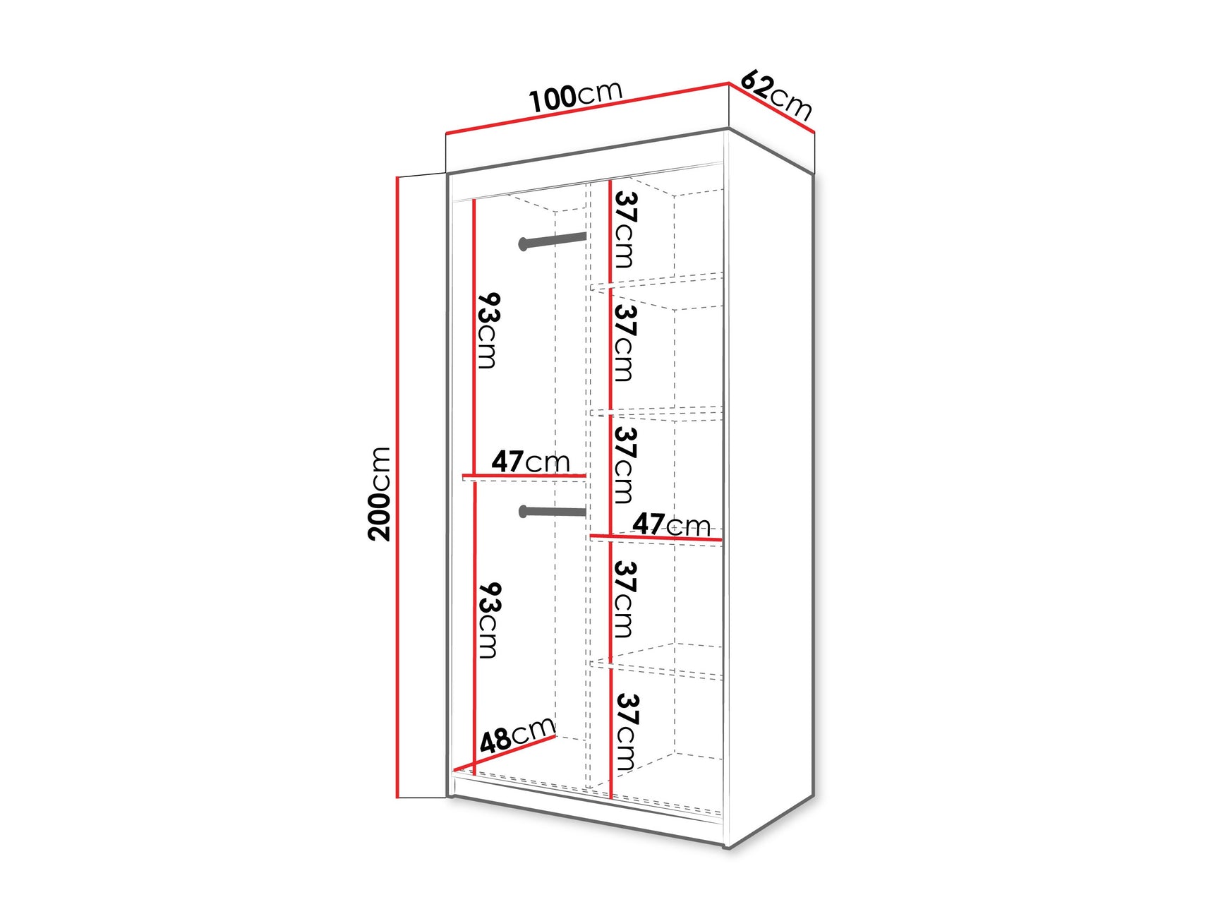 Garderobeskab Hartford 576