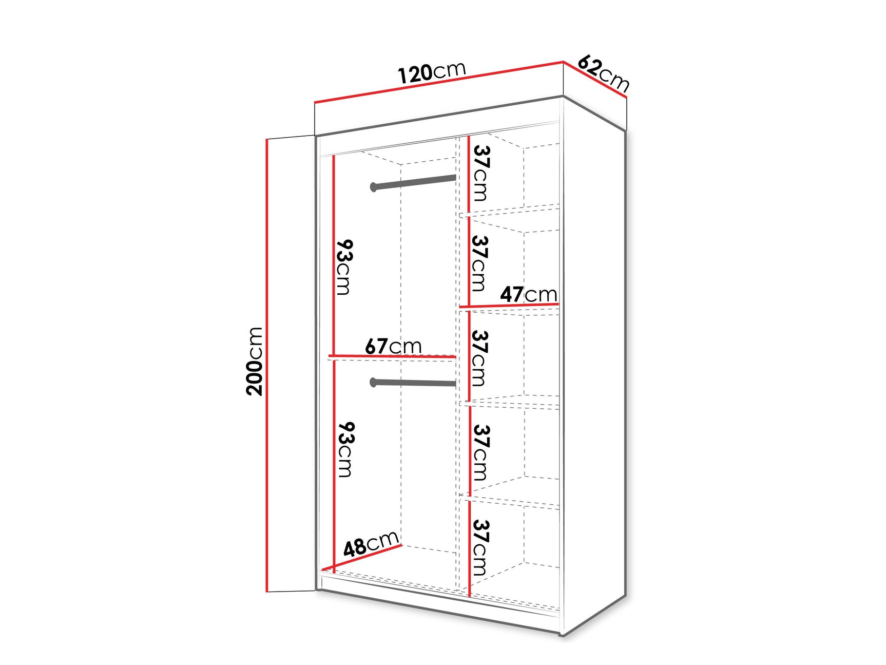 Garderobeskab Hartford 576
